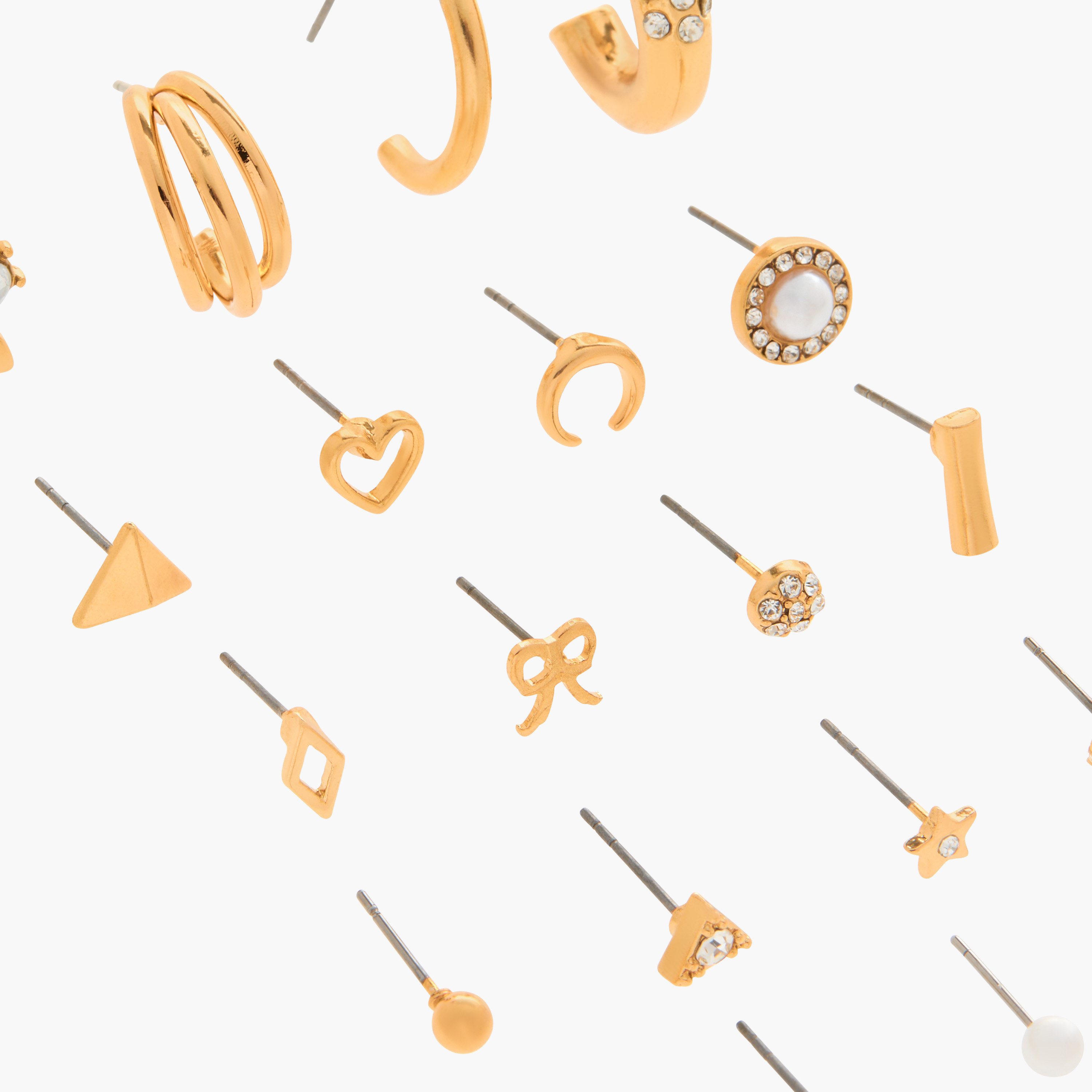 Assorted Stud Earrings - Set of 18-women-watchesandjewellery-jewellery-earrings-image-3