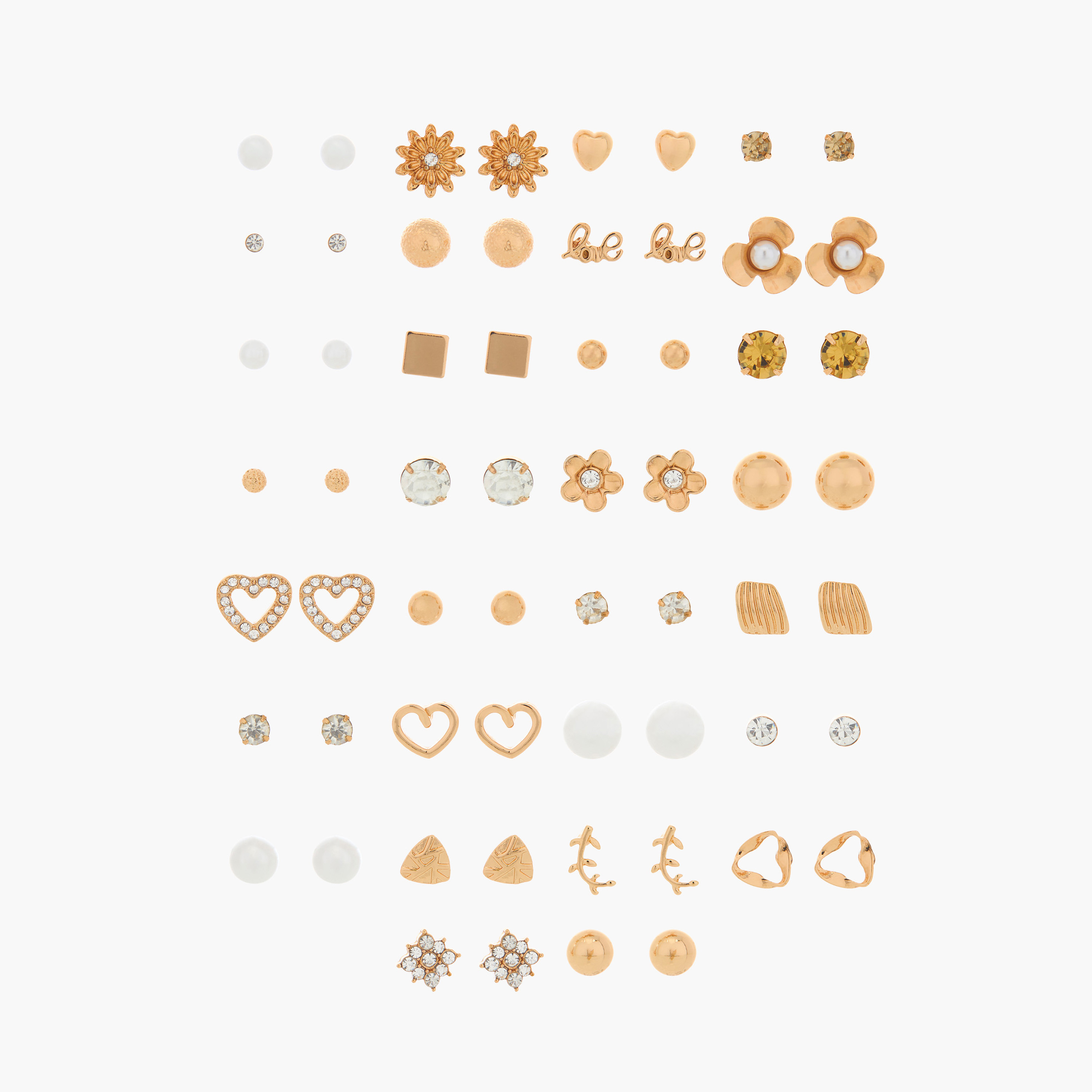 Assorted Stud Earring with Pushback Closure - Set of 30-women-watchesandjewellery-jewellery-earrings-image-1