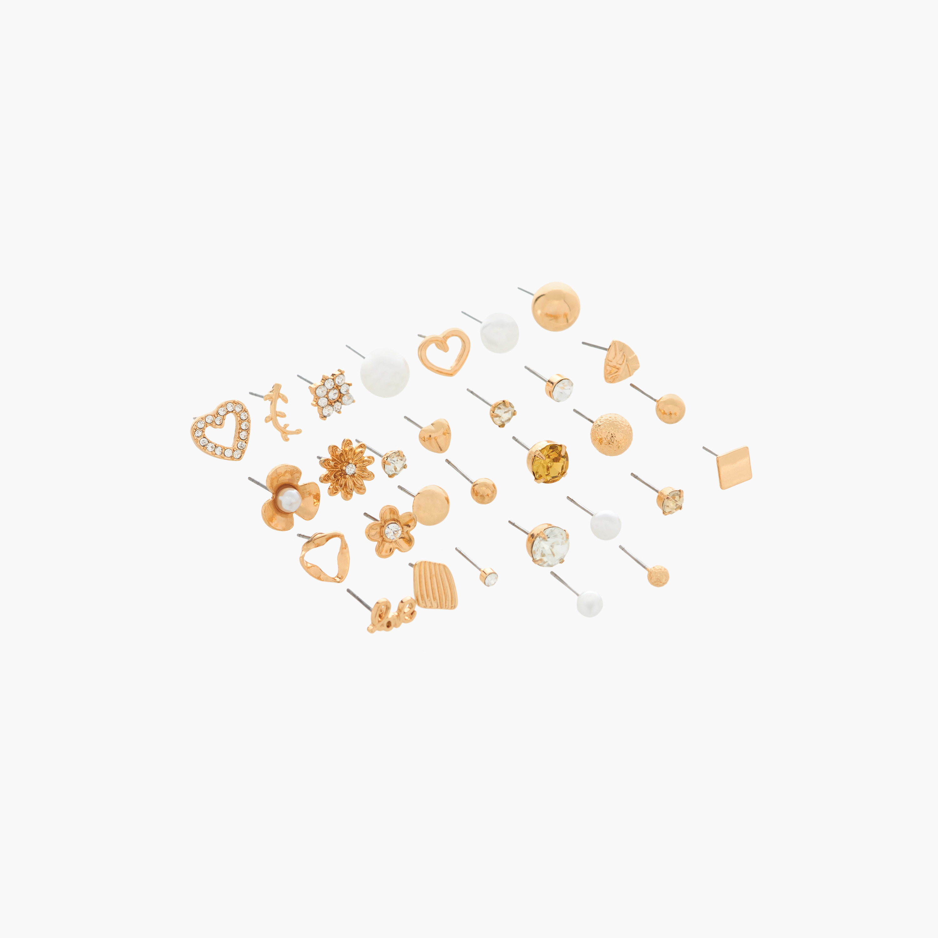 Assorted Stud Earring with Pushback Closure - Set of 30-women-watchesandjewellery-jewellery-earrings-image-2