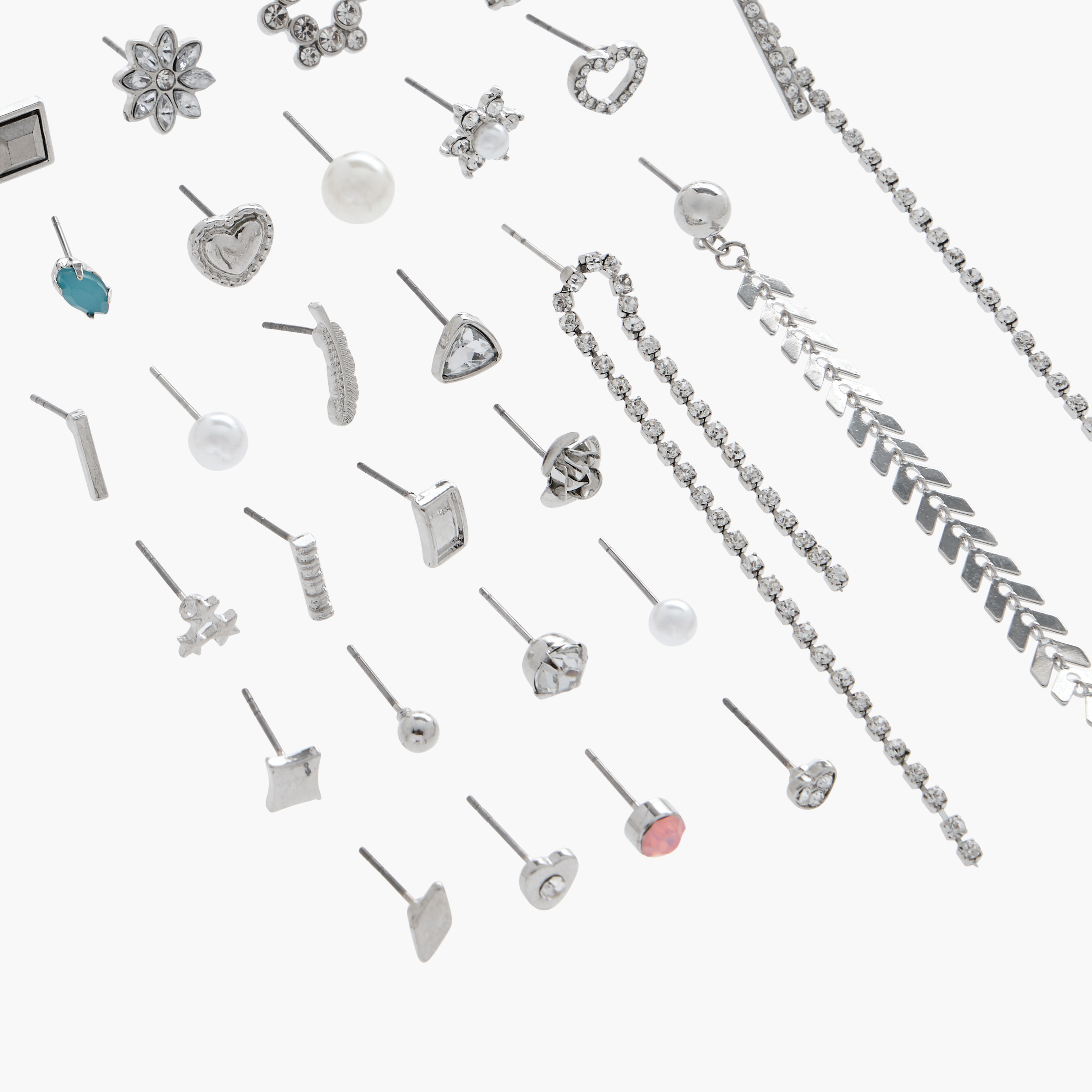 Assorted Metallic Earrings - Set of 30-women-watchesandjewellery-jewellery-earrings-image-4