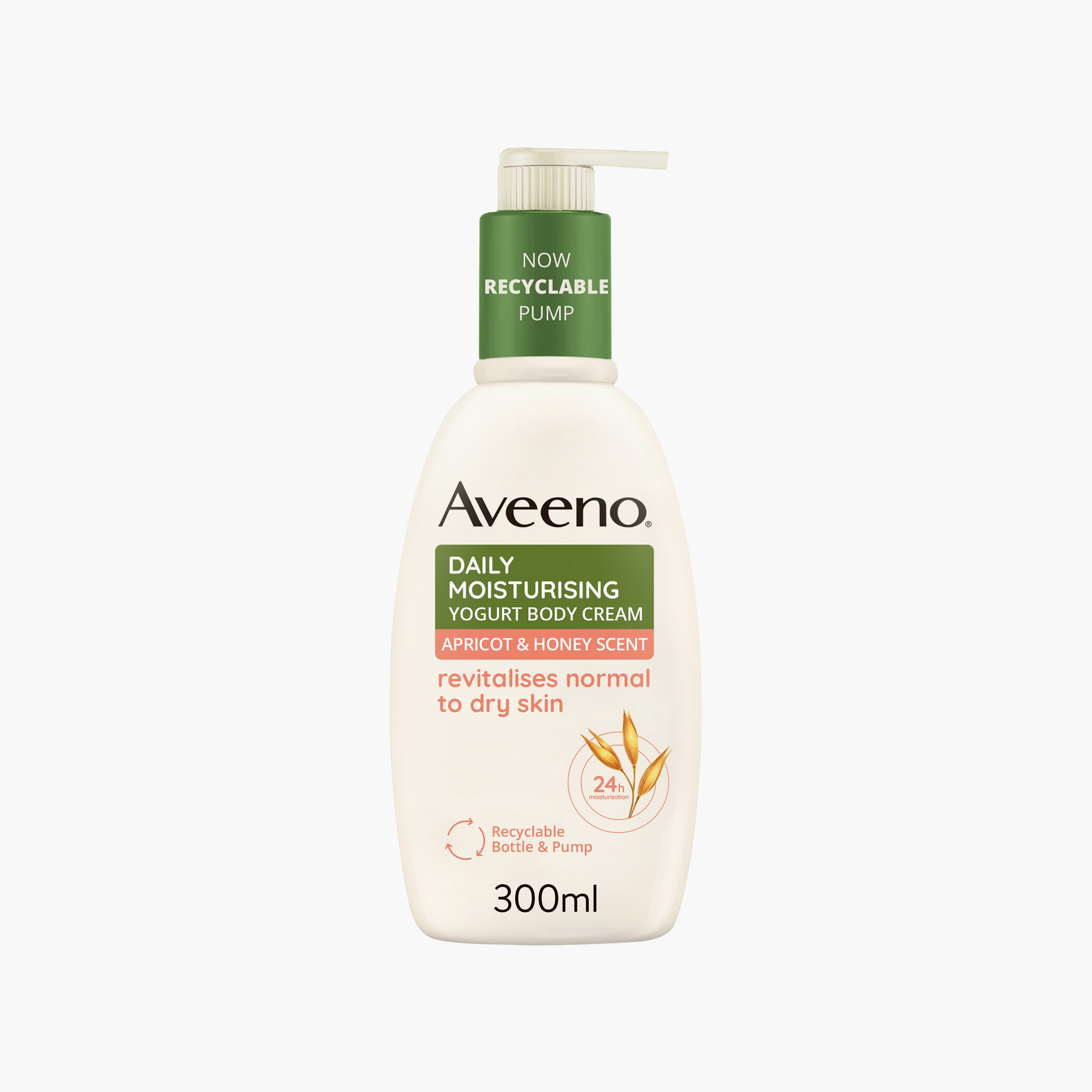 Aveeno Daily Moisturising Yogurt Body Cream, Apricot & Honey Scent , 300 ml-baby-bathandcare-hairbodyskincare-lotionsandcreams-image-1
