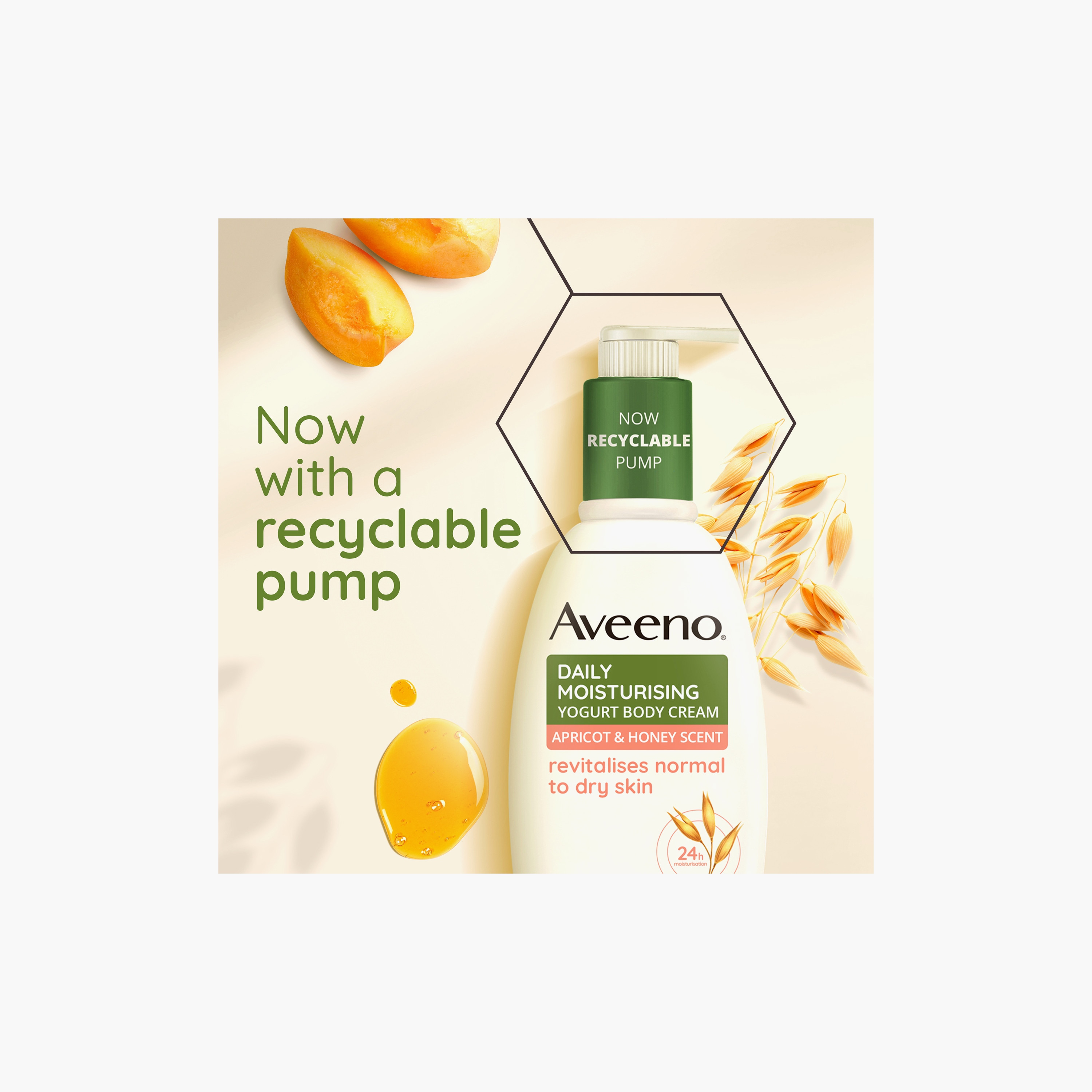 Aveeno Daily Moisturising Yogurt Body Cream, Apricot & Honey Scent , 300 ml-baby-bathandcare-hairbodyskincare-lotionsandcreams-image-5