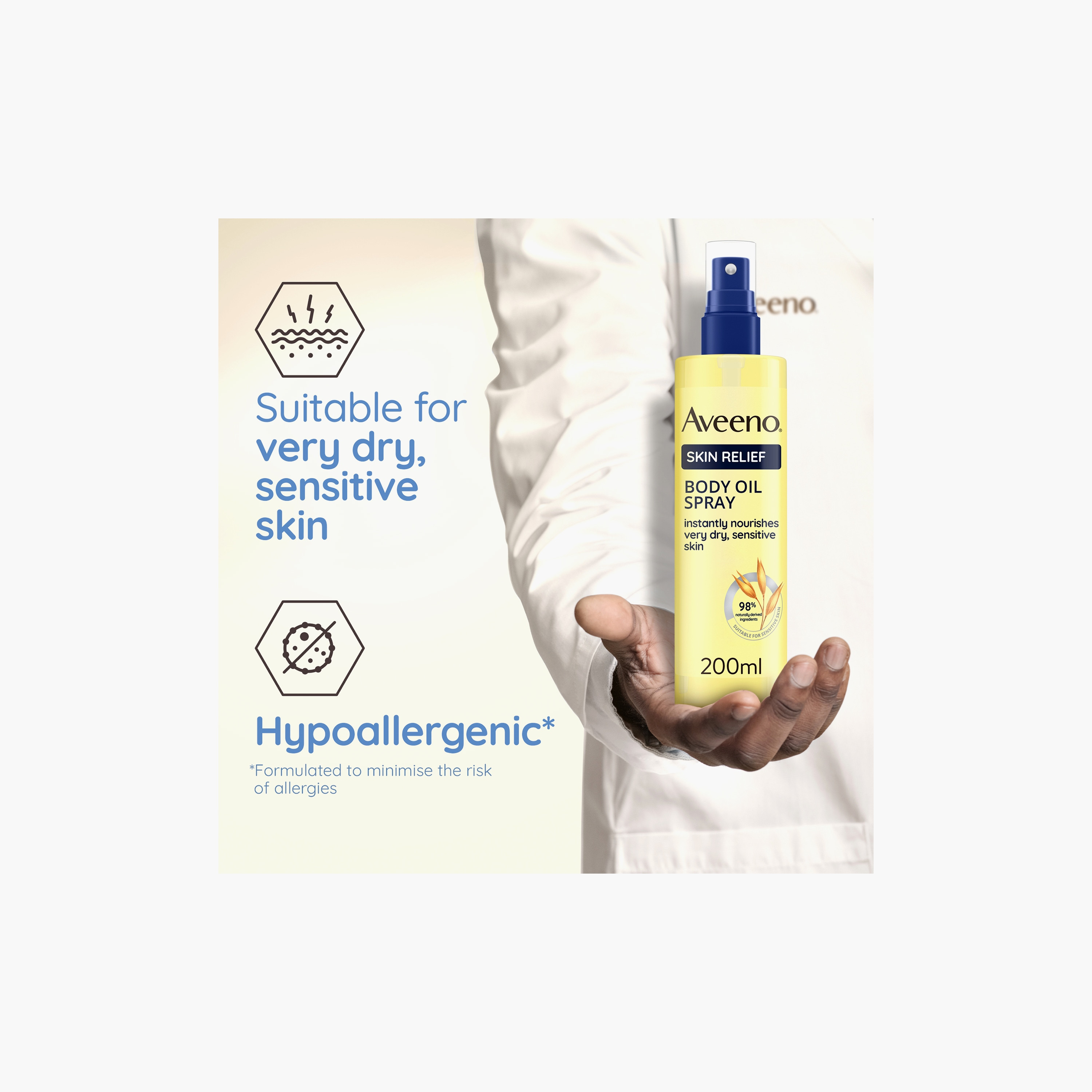 Aveeno Skin Relief Body Oil Spray, 200 ml-baby-bathandcare-hairbodyskincare-babyoil-image-2