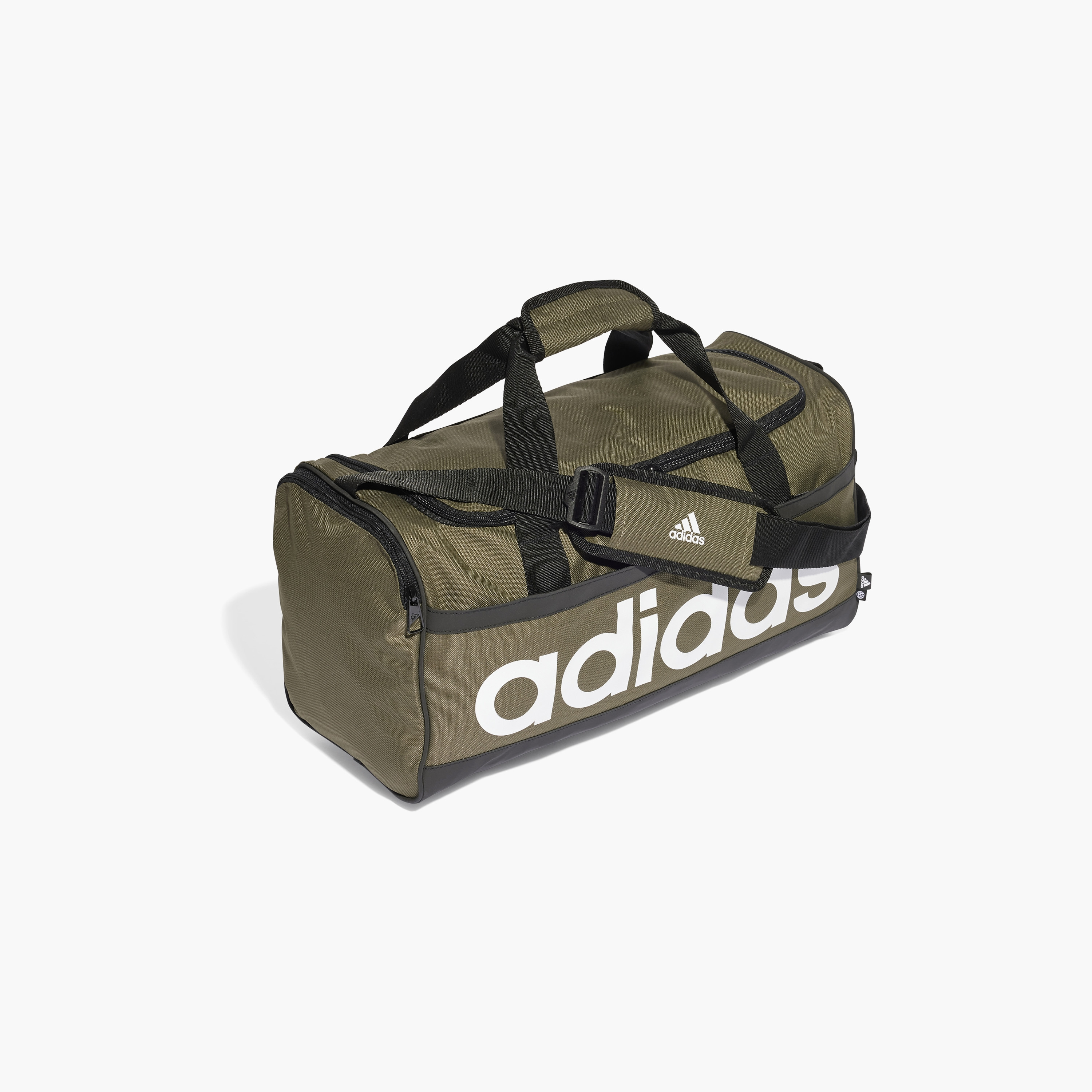 adidas Essentials Brand Printed Duffel Bag | OE-sports-gear-gym-image-2