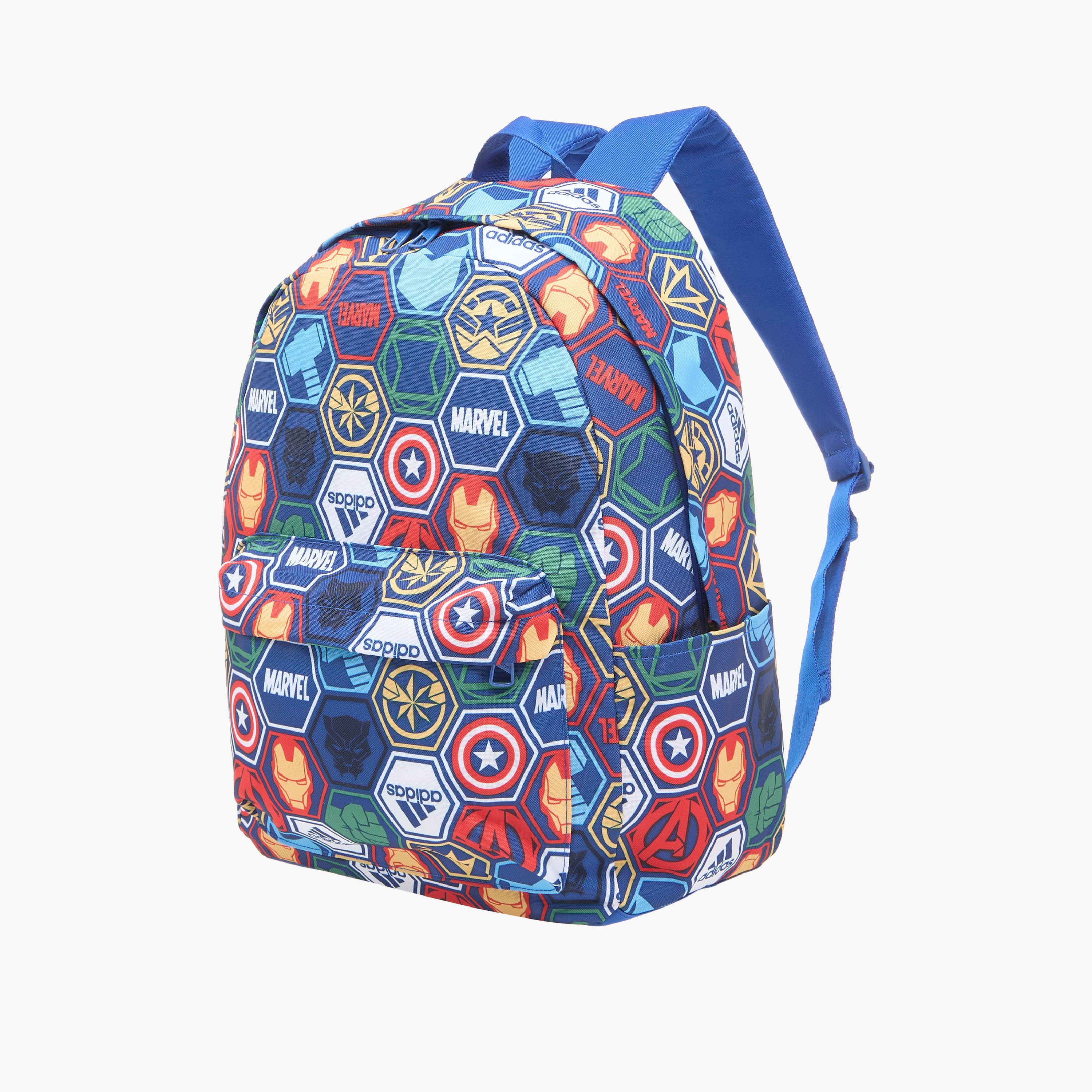 Adidas Avengers Print Backpack with Adjustable Shoulder Straps and Zip Closure-school-bagsandbackpacks-backpacks-image-2