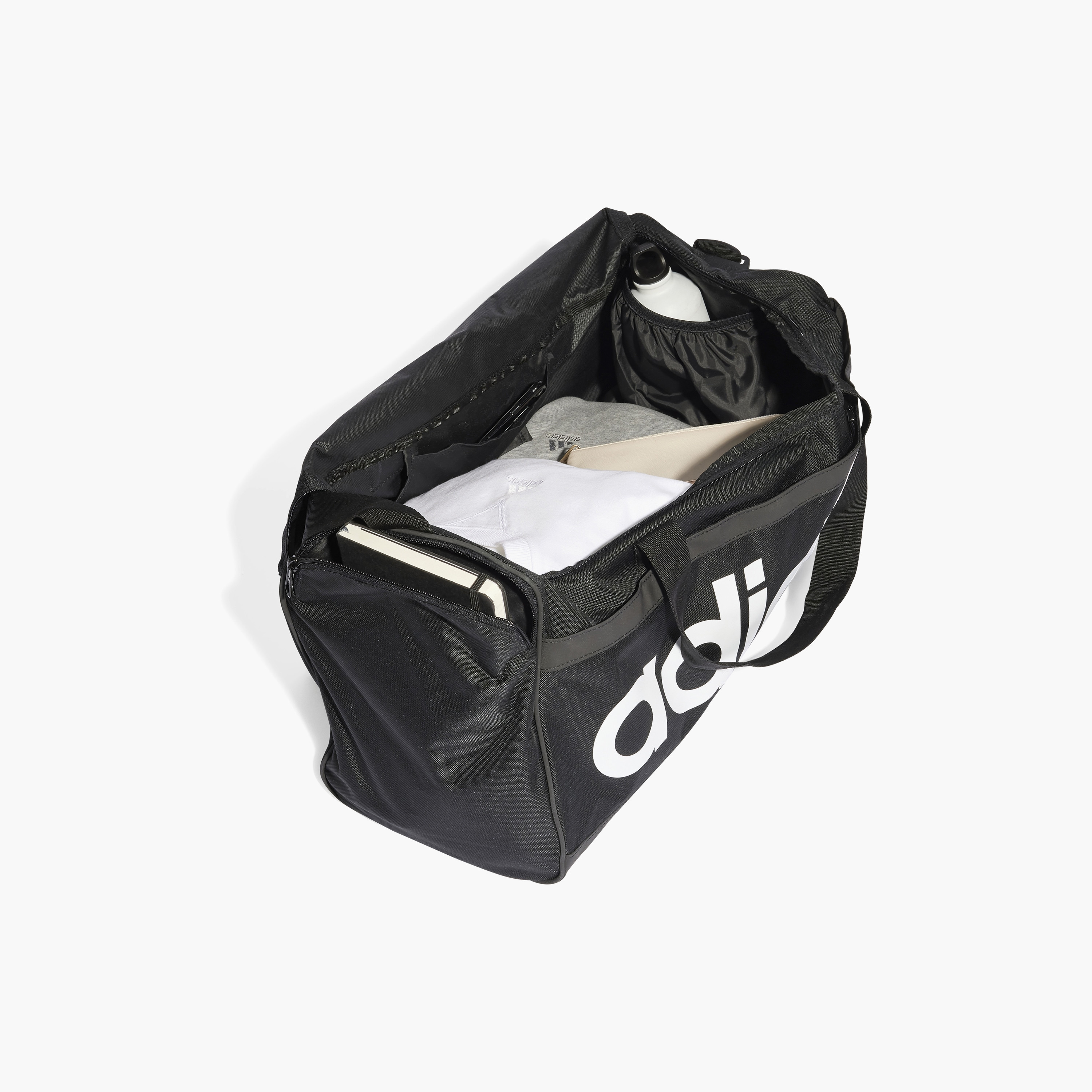 adidas Essentials Linear Brand Printed Duffel Bag Medium HT4743 | OE-sports-gear-gym-image-3