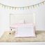 طقم مفارش سرير رضّع قطعتين بطبعات أرنب من جيجلز - 130×100 سم-baby-nursery-babybedding-image-4