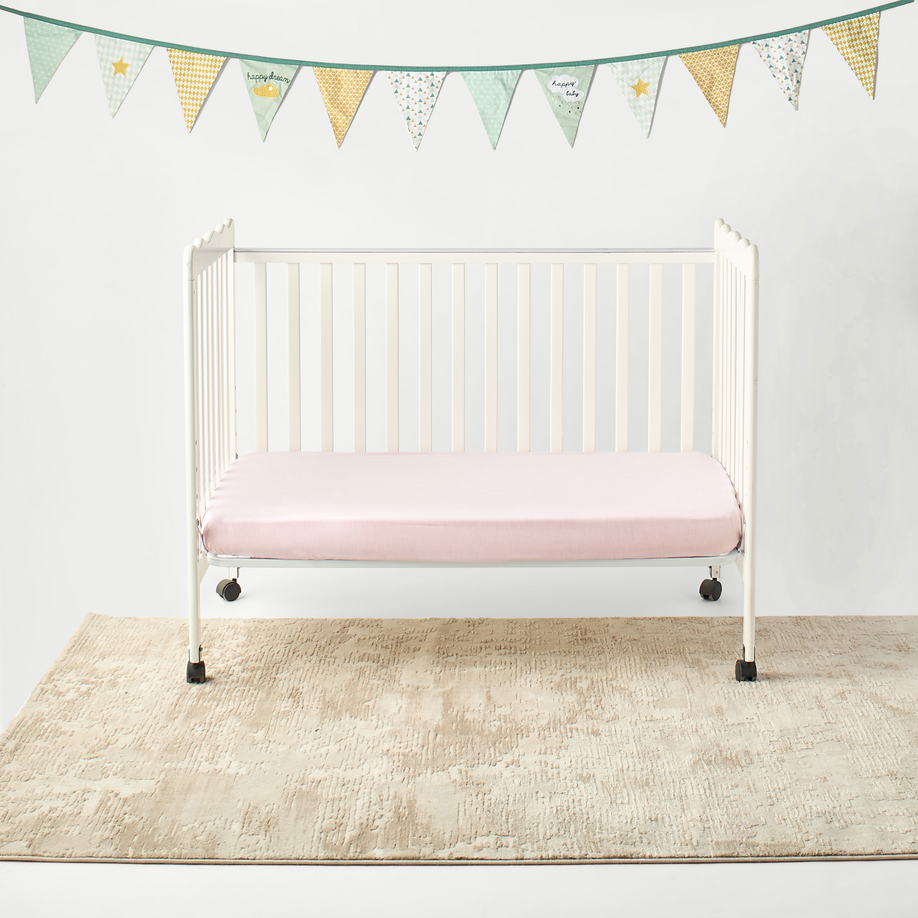 Giggles Playful Bunny Fitted Sheet - 75x130x20 cms-baby-nursery-babybedding-image-4