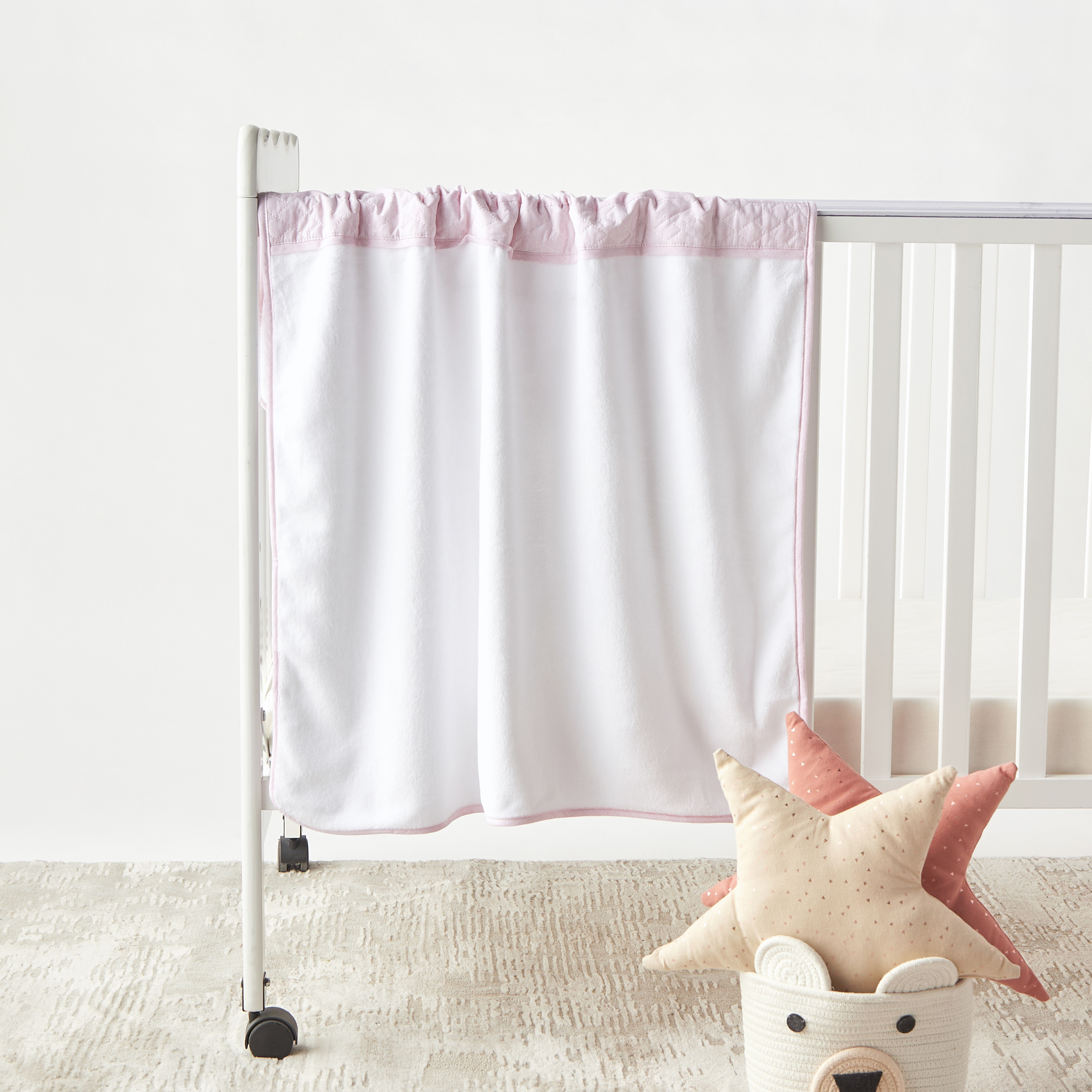 Giggles Bunny Applique Fleece Raschel Blanket - 30x400 cm-baby-nursery-blanketsandswaddles-blanketsandquilts-image-1