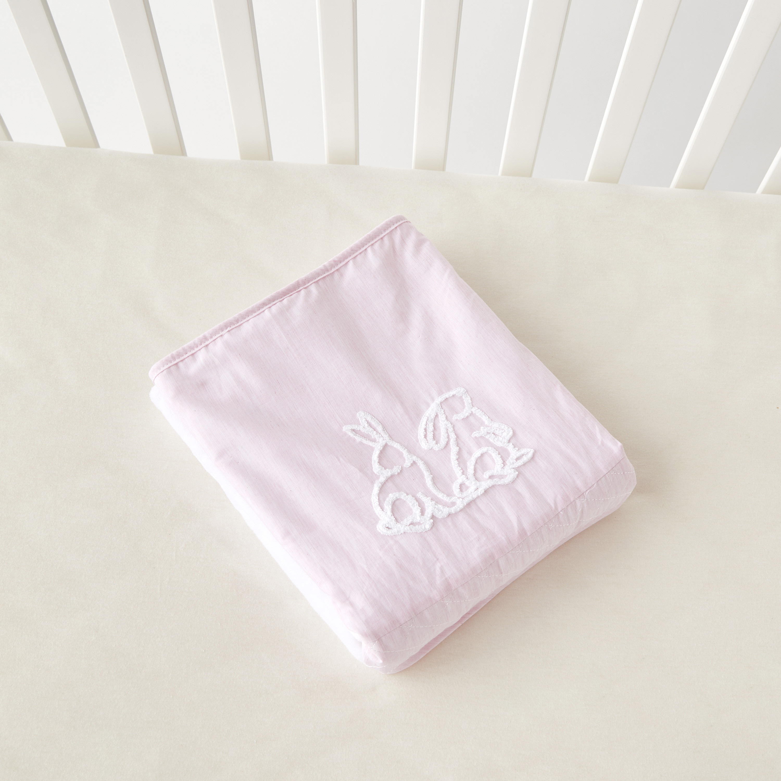 Giggles Bunny Applique Fleece Raschel Blanket - 30x400 cm-baby-nursery-blanketsandswaddles-blanketsandquilts-image-4