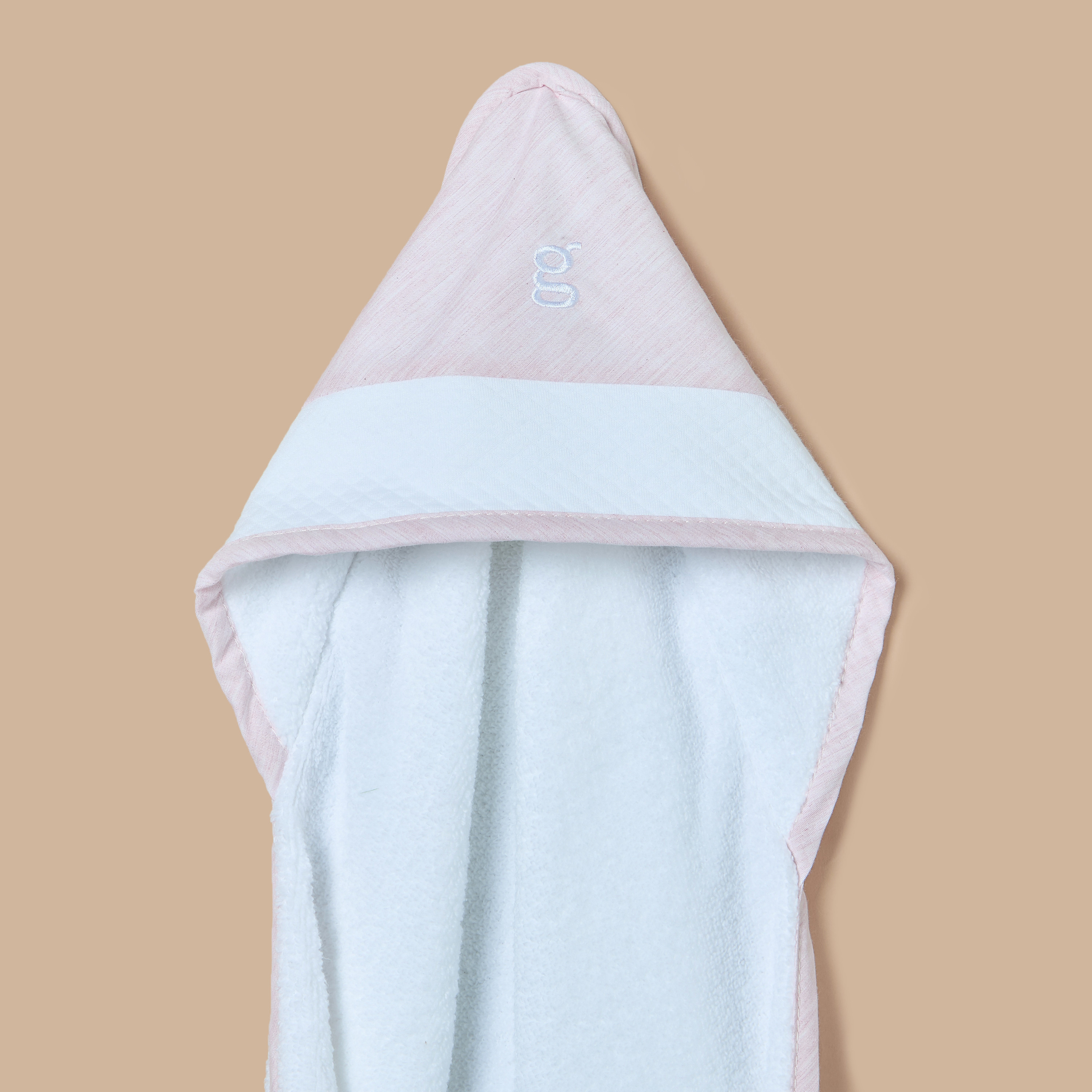 Giggles Coloublock Hooded Towel - 75x75 cm-baby-bathandcare-towels-image-2