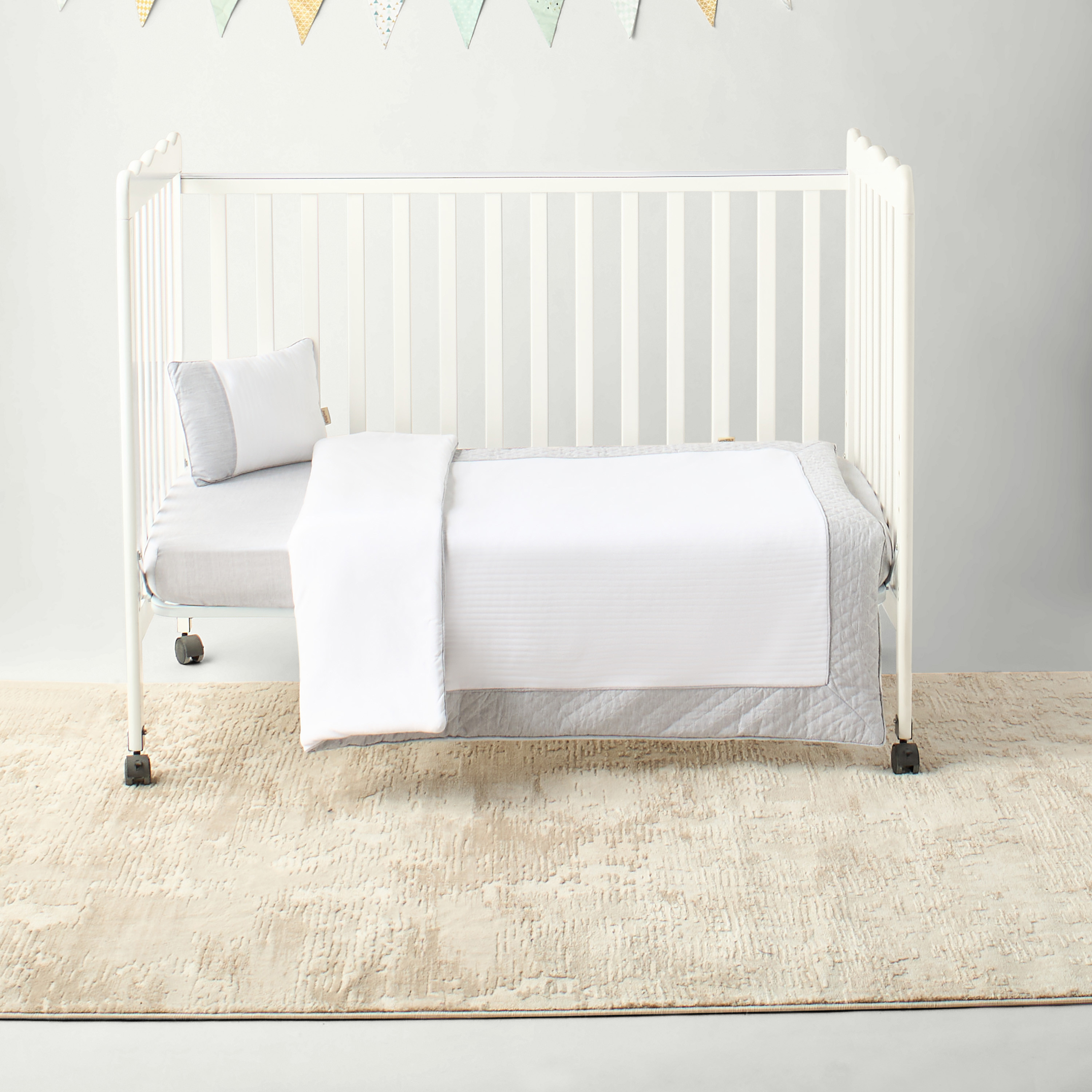 Giggles Sheep Applique 2-Piece Comforter Set - 100x130 cm-baby-nursery-babybedding-image-3