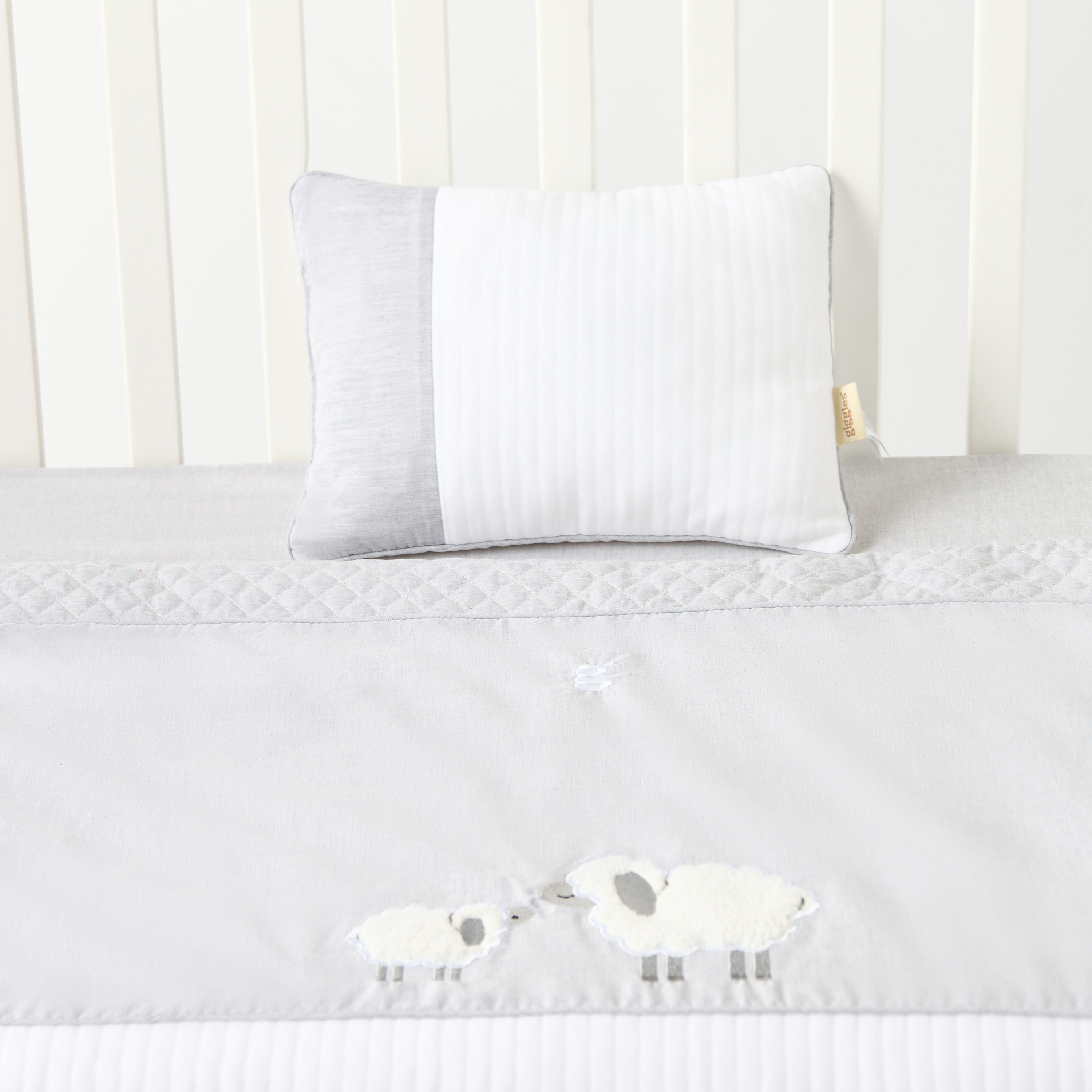 Giggles Sheep Applique 2-Piece Comforter Set - 100x130 cm-baby-nursery-babybedding-image-5