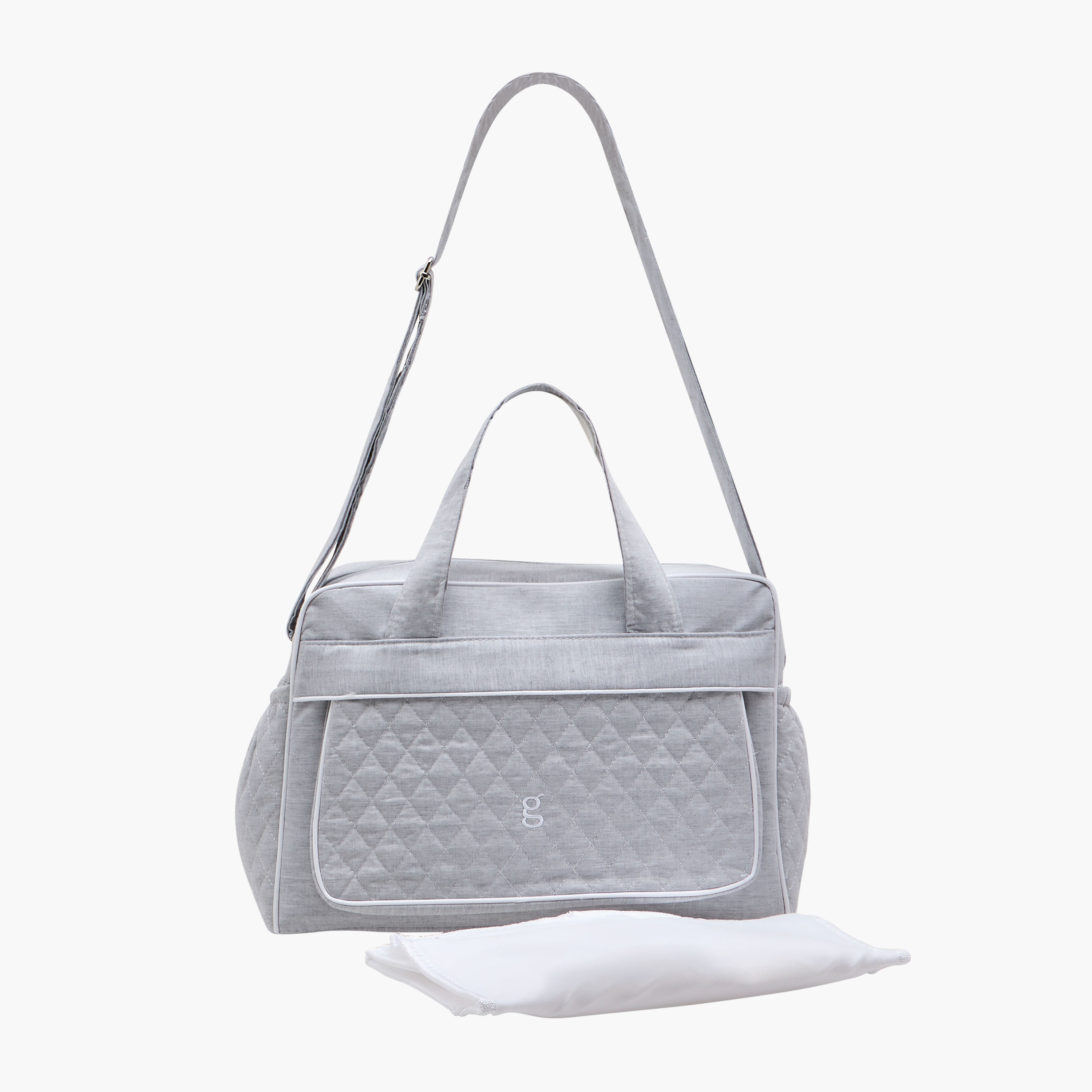 Giggles Textured Diaper Bag with Double Handles-baby-diapering-diaperbags-image-3