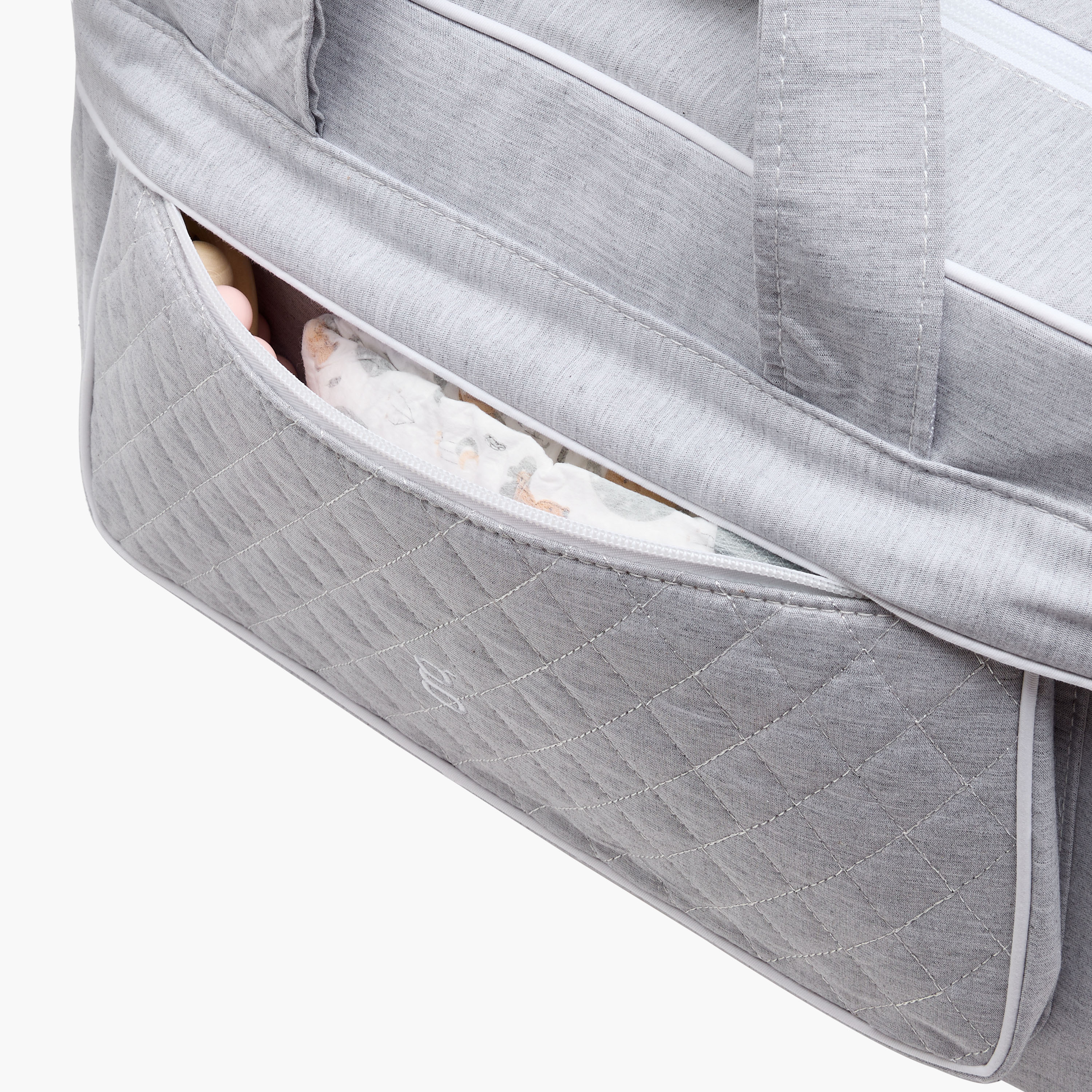 Giggles Textured Diaper Bag with Double Handles-baby-diapering-diaperbags-image-8