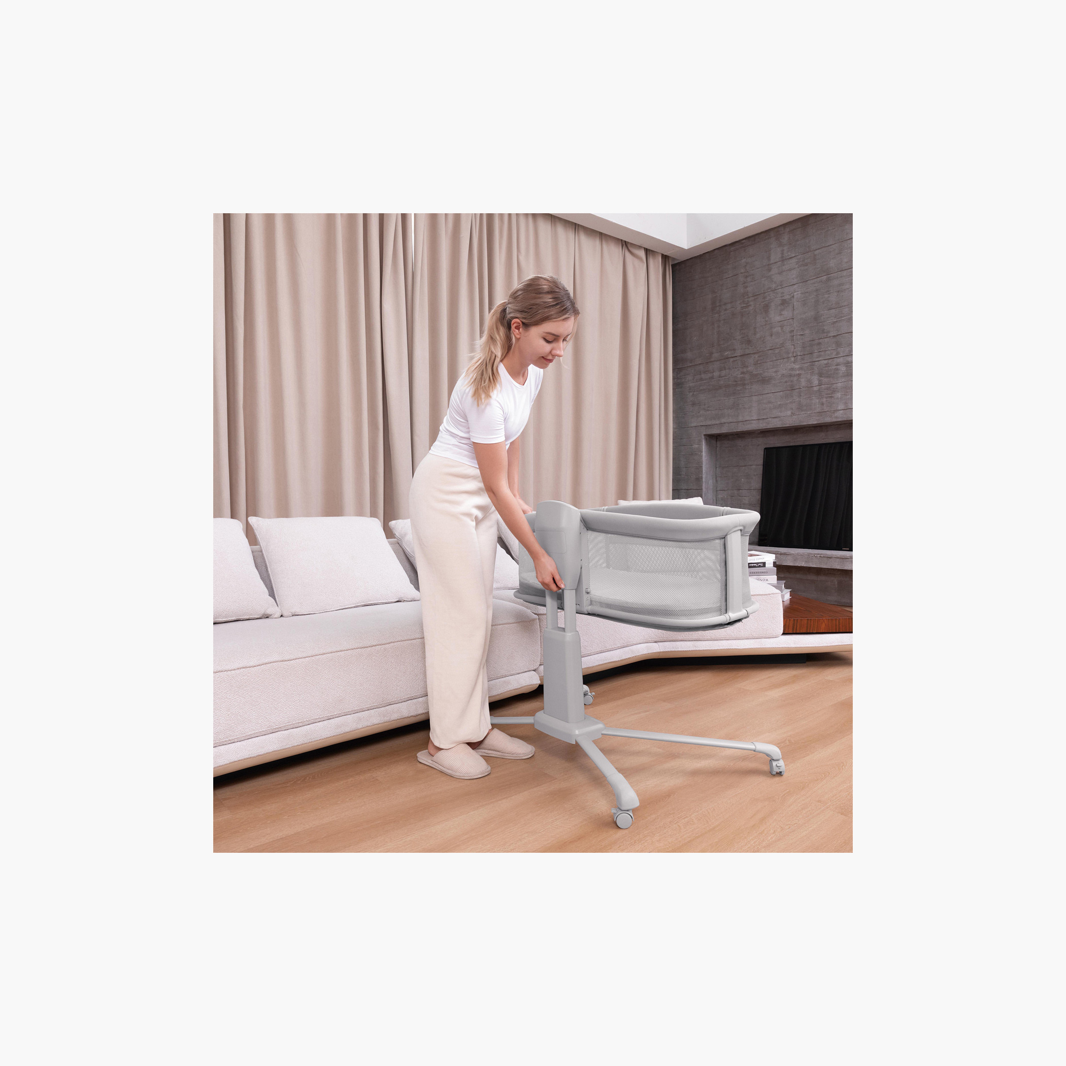 سرير أطفال بجانب السرير دريم ستارلايت من ماستيلا-baby-nursery-furniture-cribsandbeds-bassinets-image-2