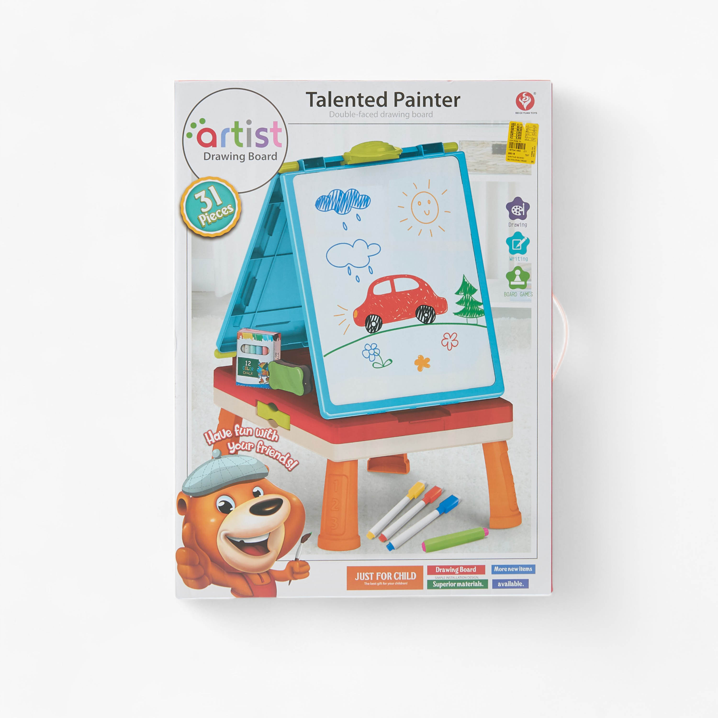 Talented Painter Double-Sided Writing Board with Board Games-toys-babyandtoddlertoys-learningtoys-image-7