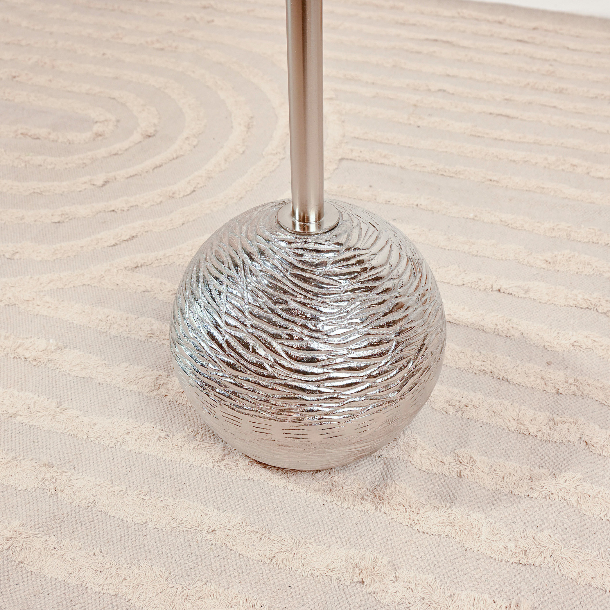 Wooden Top Accent Table with Sphere Base - 60x30x60 cms-furniture-livingroom-sideandendtables-image-3