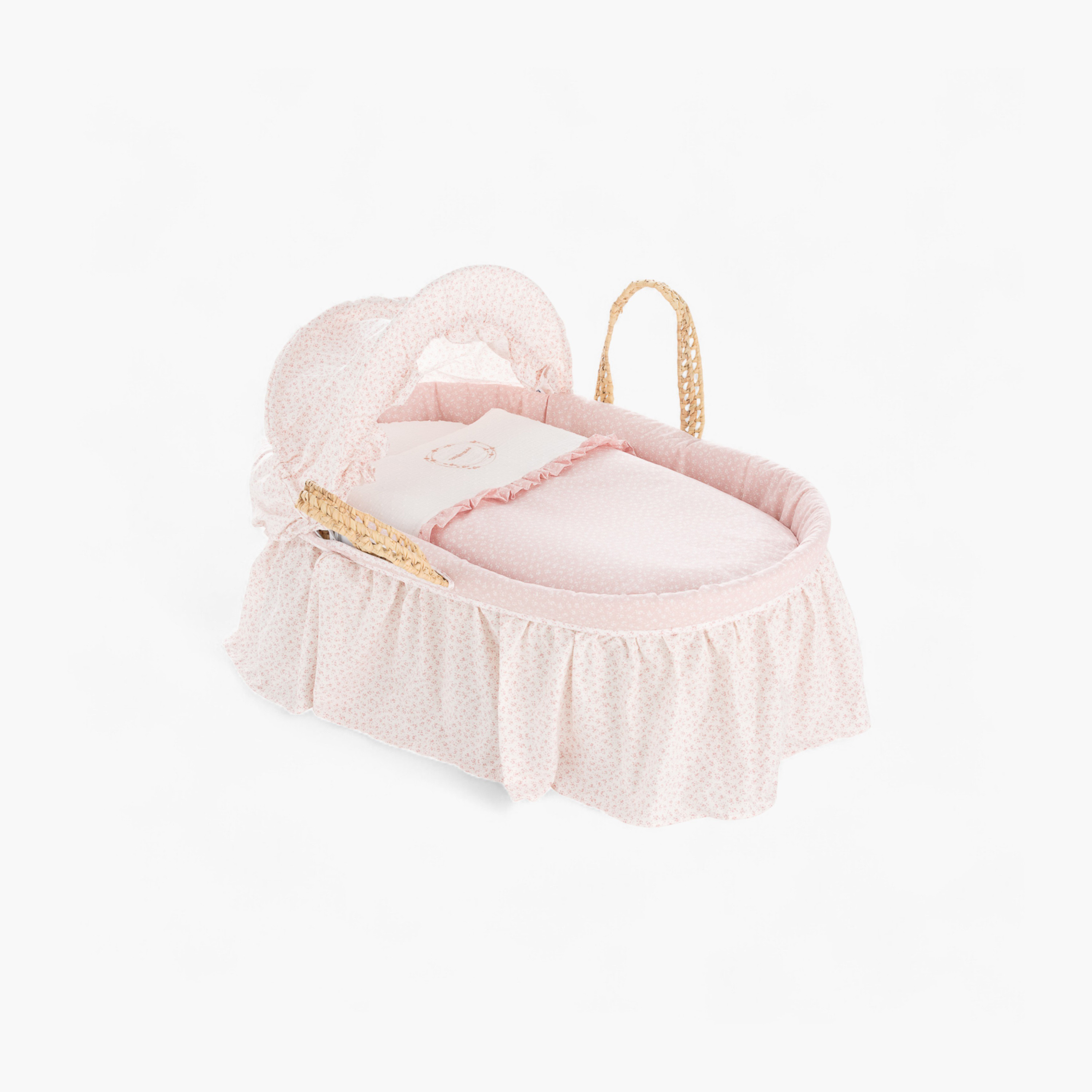 Cambrass Baby Nest Basket with Frill Detail-baby-nursery-furniture-mosesbaskets-image-1