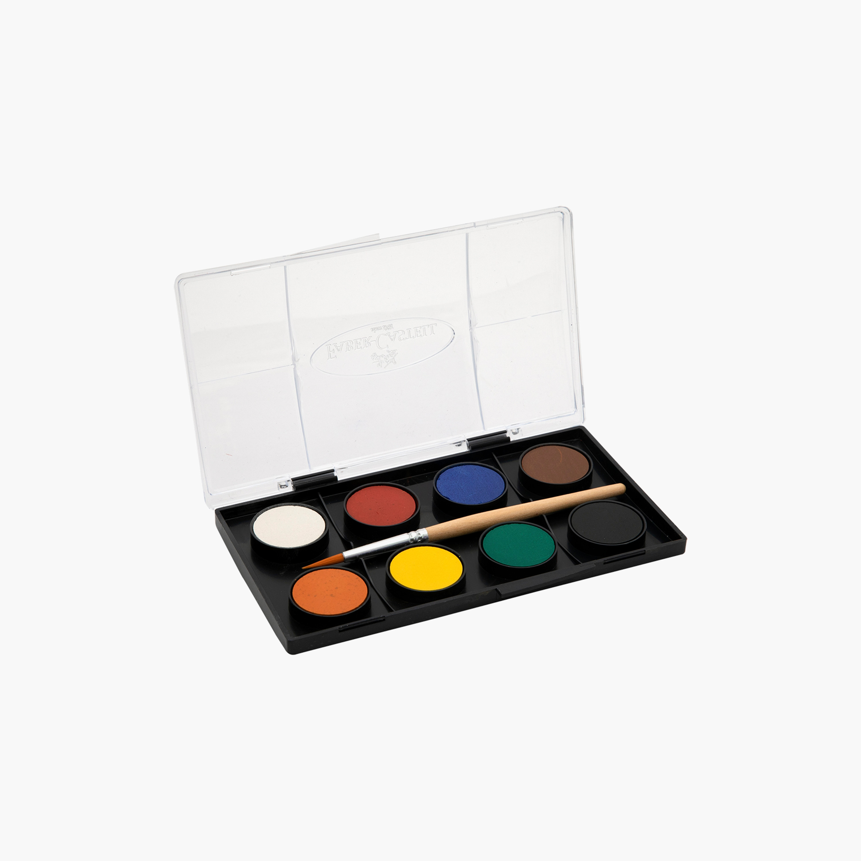 Faber Castell 8-Piece Watercolour Pencils with Brush, 24mm-school-stationery-sets-image-1