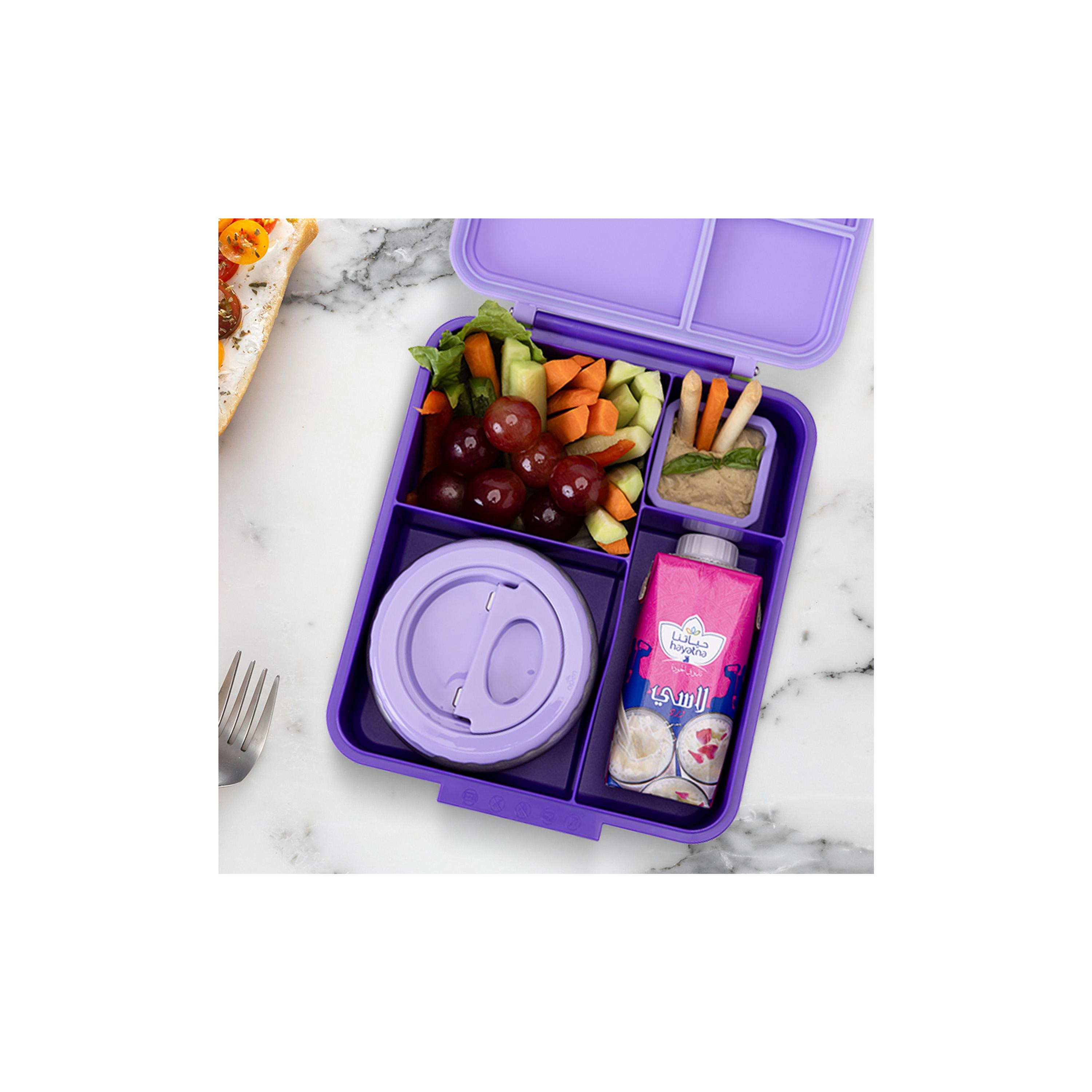 صندوق غداء بينتو جامبو مع ترمس وجرة غمس من إيزي كيدز-school-lunchessentials-lunchboxes-image-3