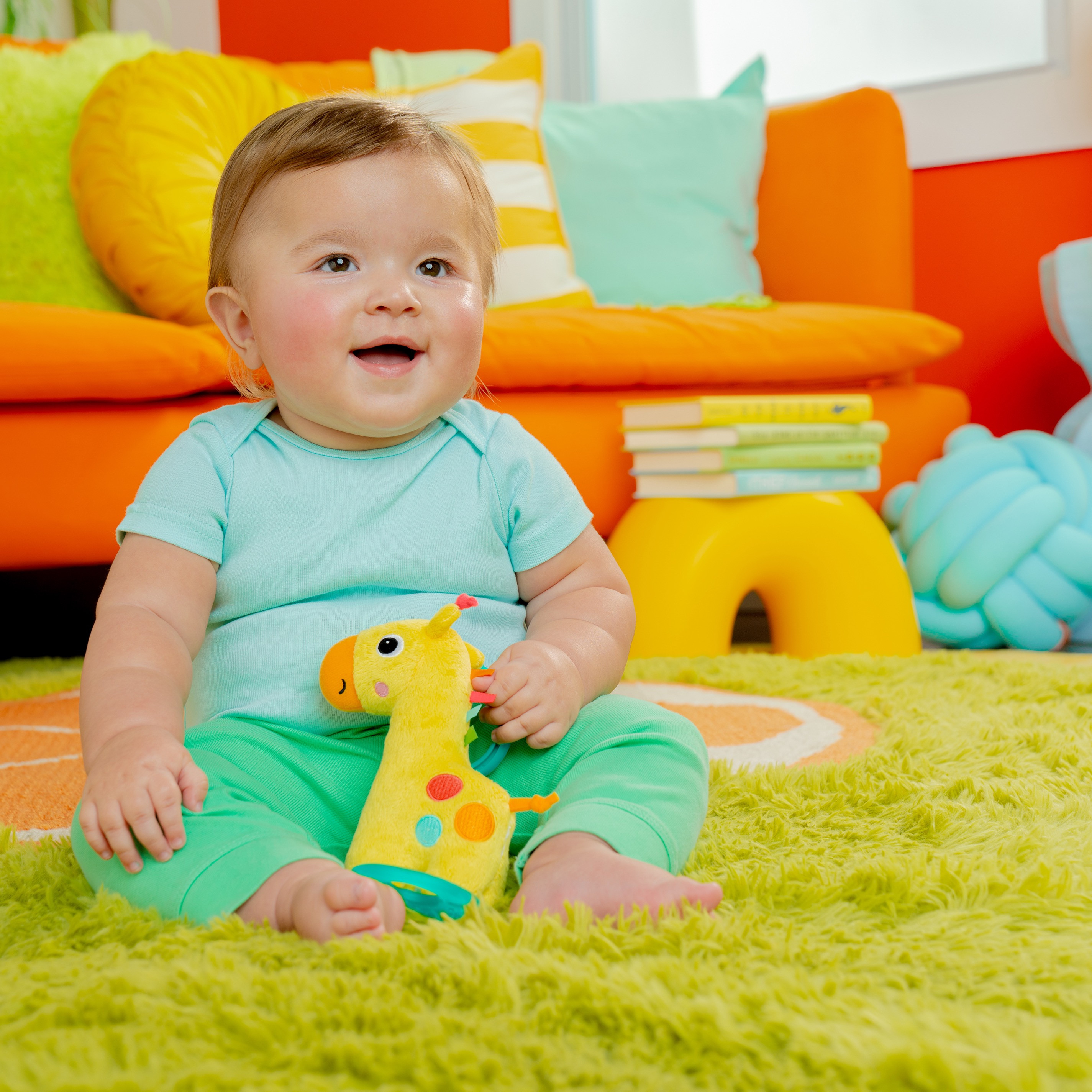 لعبة زرافة للتنقل توج تونز من برايت ستارز-toys-babyandtoddlertoys-strollertoys-image-5