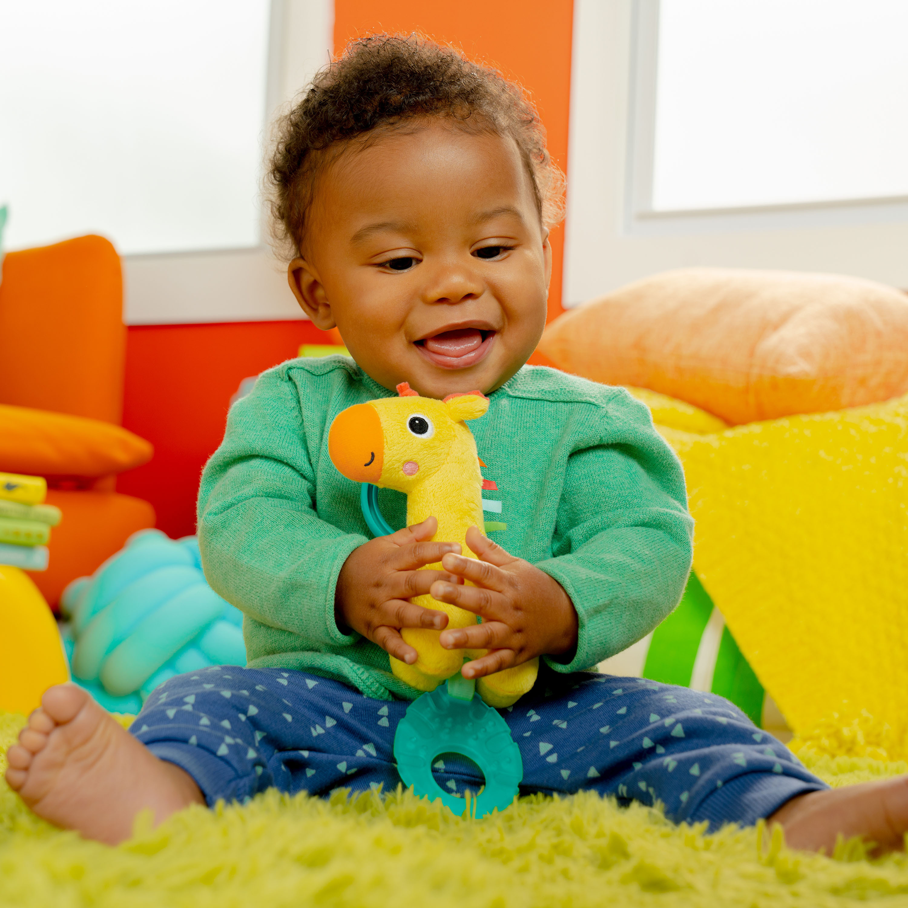 لعبة زرافة للتنقل توج تونز من برايت ستارز-toys-babyandtoddlertoys-strollertoys-image-6