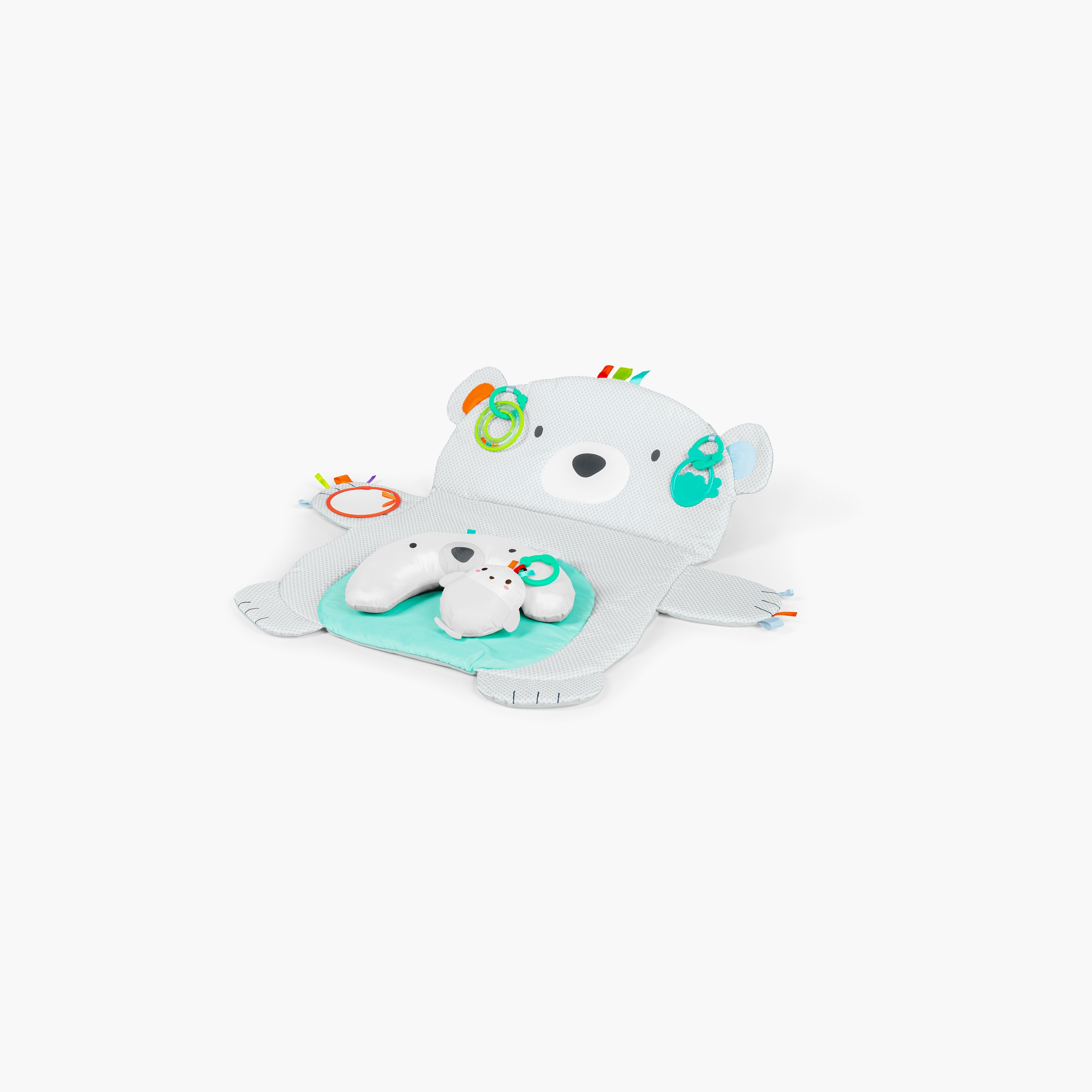 سجادة الأنشطة لوقت الاستلقاء على البطن بروب اند بلاي من برايت ستارتس، شكل دب-baby-infantactivity-playpensandplaymats-image-1