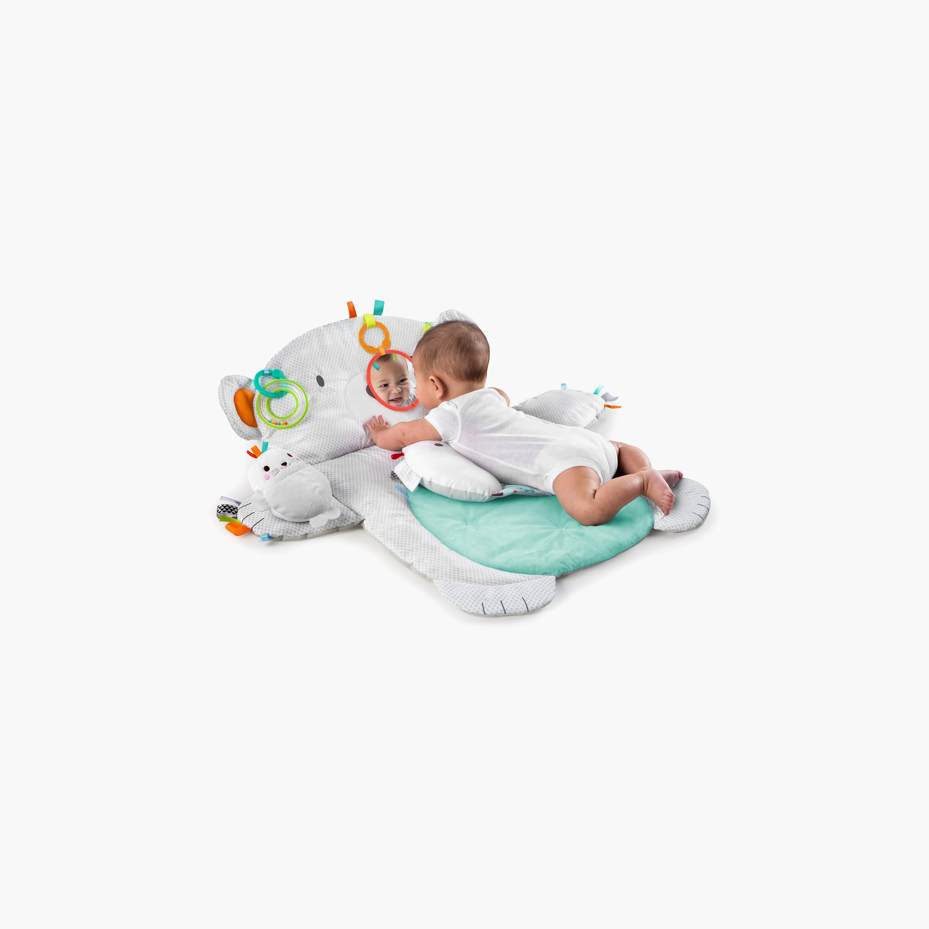 سجادة الأنشطة لوقت الاستلقاء على البطن بروب اند بلاي من برايت ستارتس، شكل دب-baby-infantactivity-playpensandplaymats-image-5