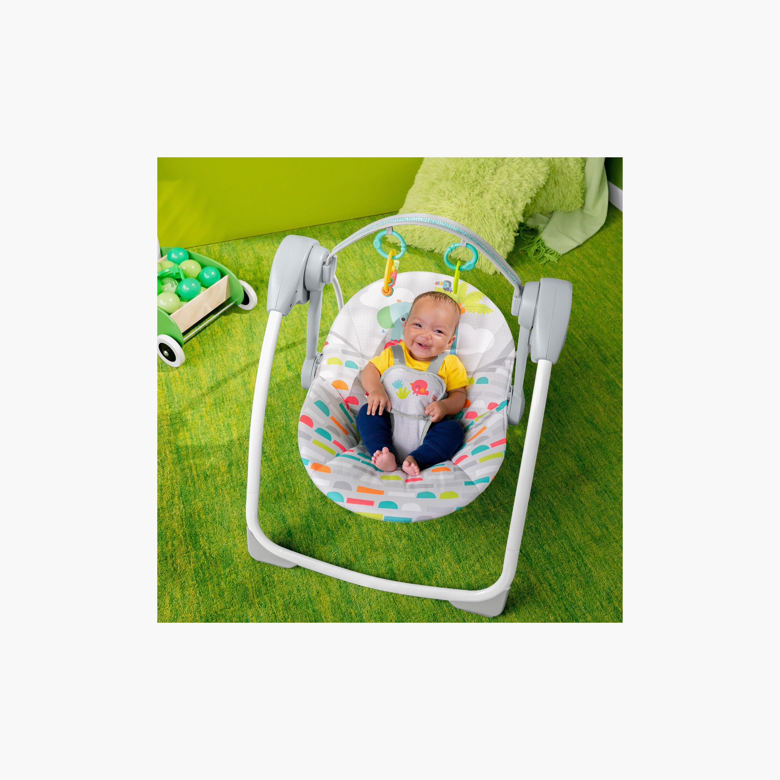 أرجوحة المحمولة جنة اللعب من برايت ستارتس-toys-outdoor-slidesandswings-image-2