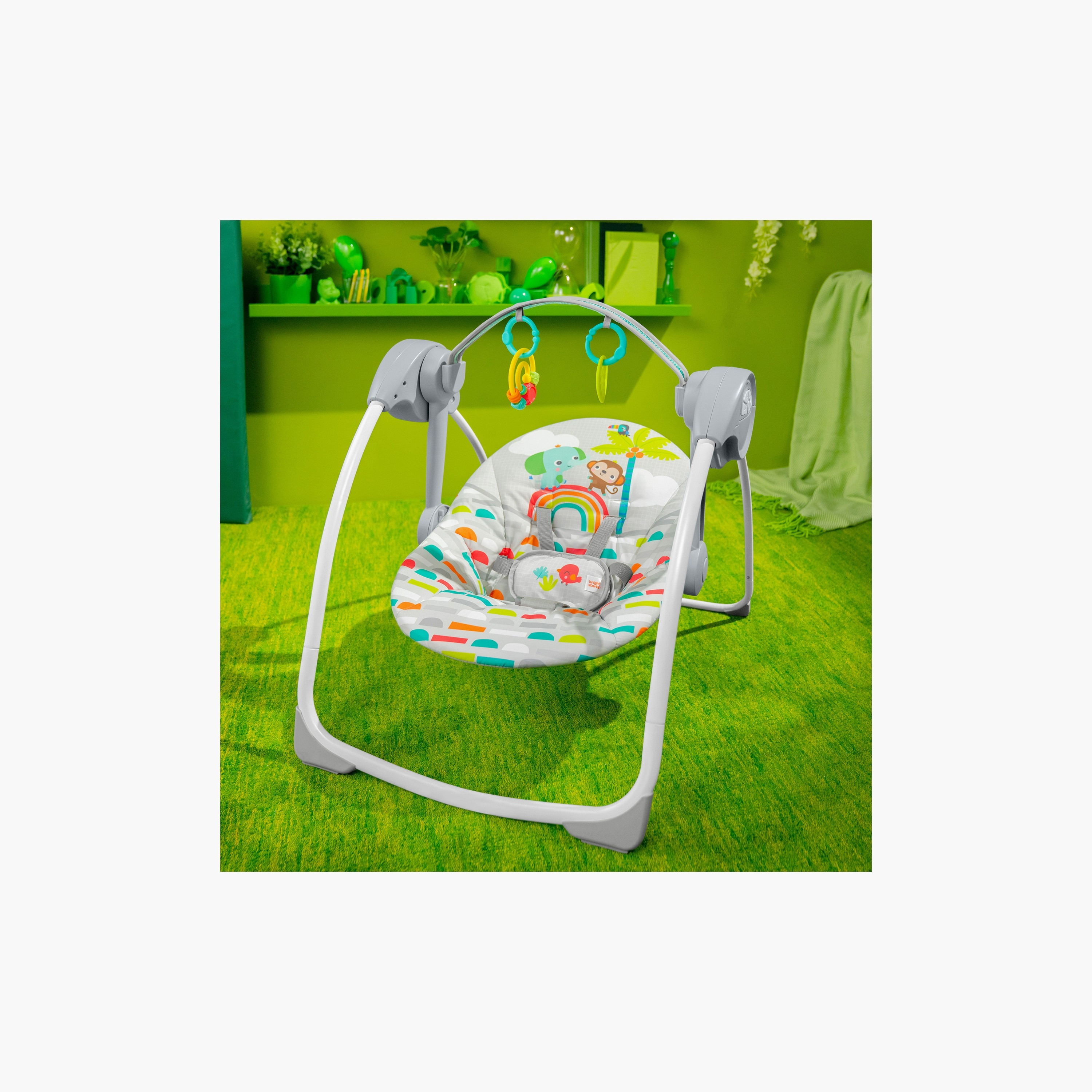 أرجوحة المحمولة جنة اللعب من برايت ستارتس-toys-outdoor-slidesandswings-image-3