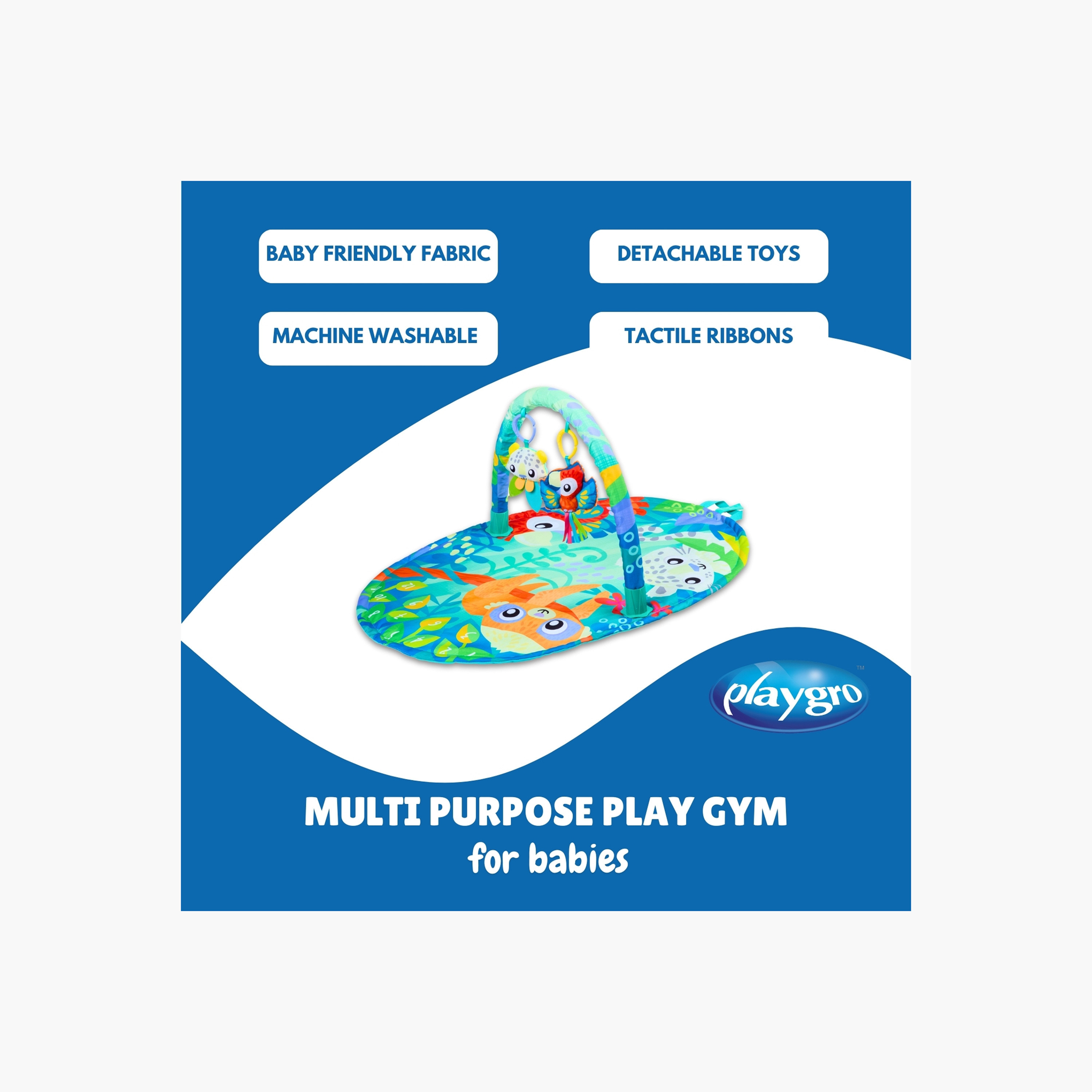 جيم اللعب مايتي مايلستون من بلايجرو، ألوان متعددة-baby-infantactivity-playgyms-image-4