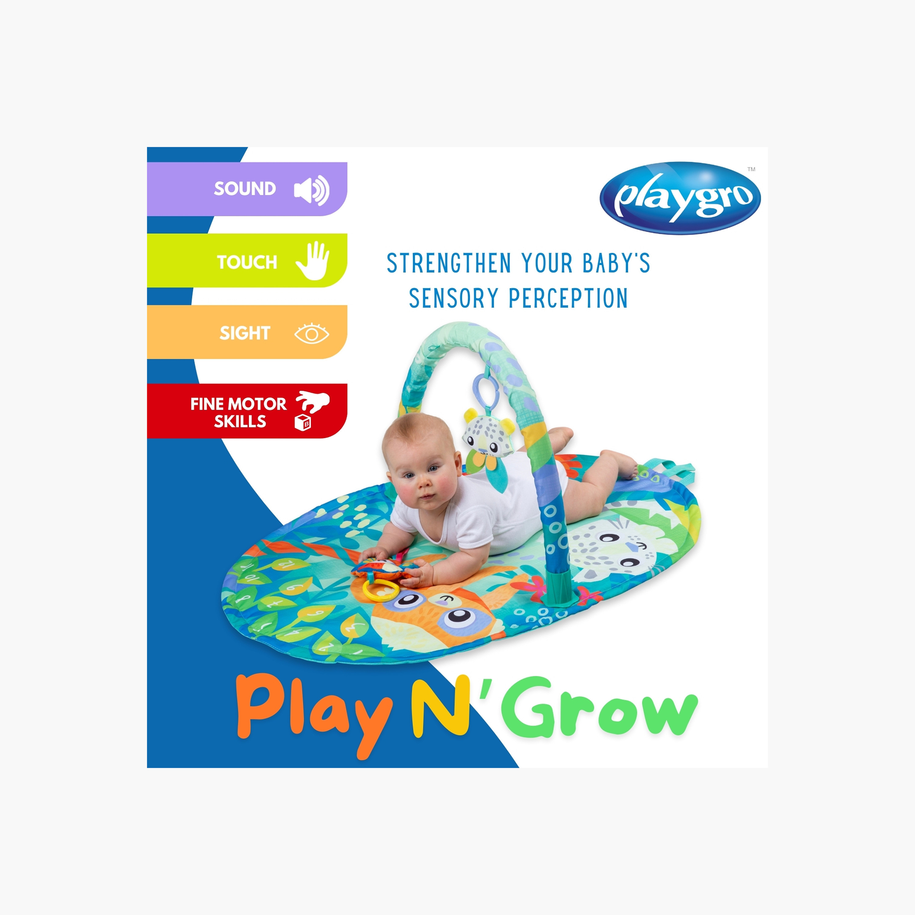جيم اللعب مايتي مايلستون من بلايجرو، ألوان متعددة-baby-infantactivity-playgyms-image-6