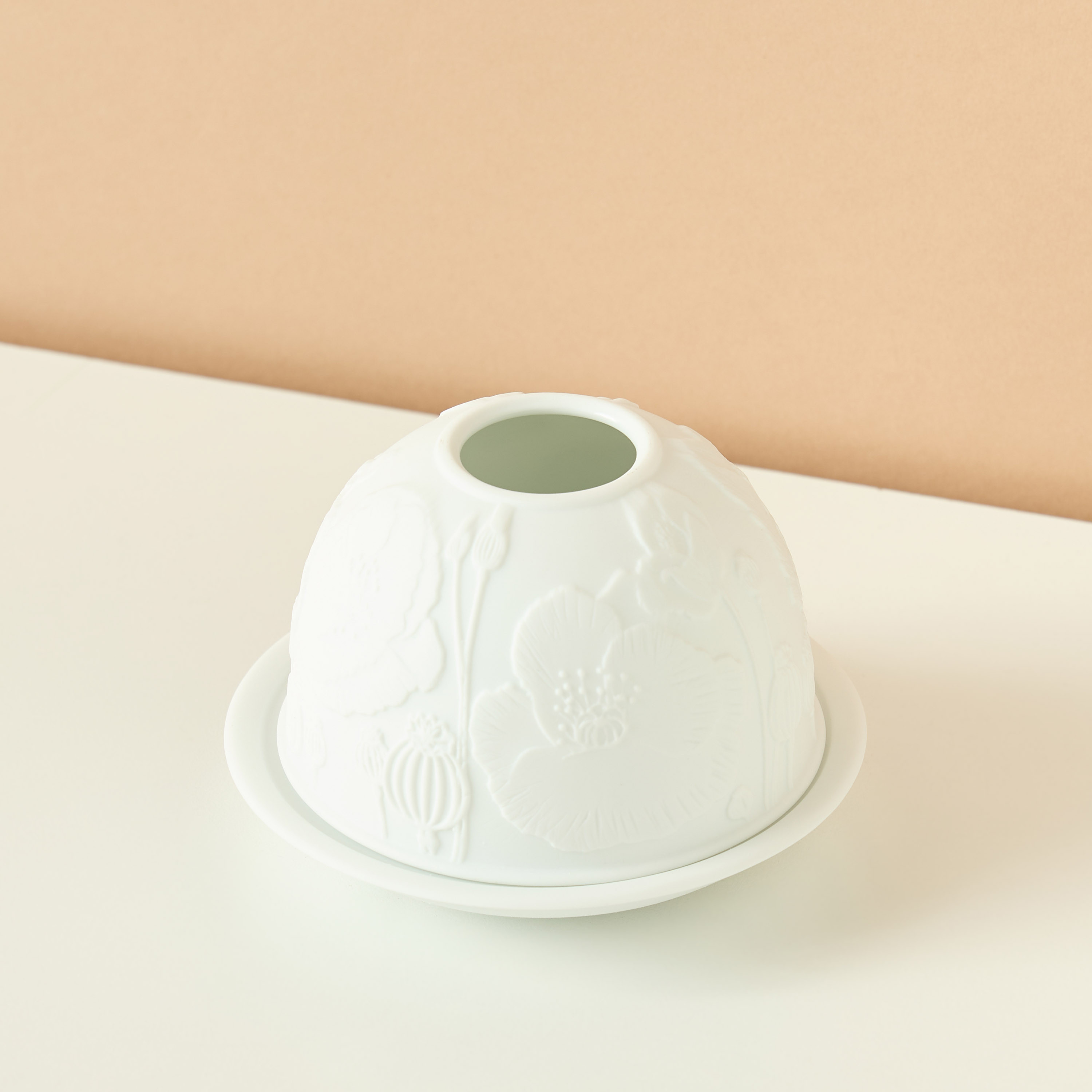 Ornate Ceramic Tealight Candleholder - 12x8 cms-household-decor-candleholdersandlanterns-image-3