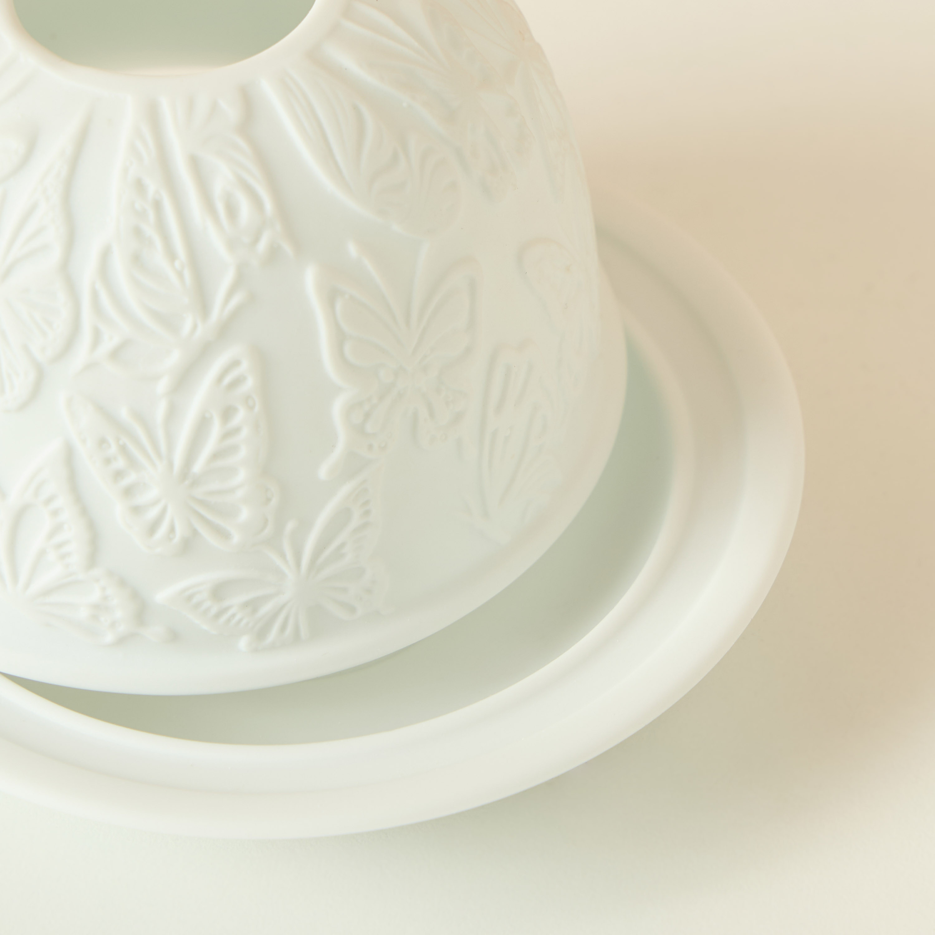 Butterly Ceramic Tealight Candleholder - 12x8 cms-household-decor-candleholdersandlanterns-image-5