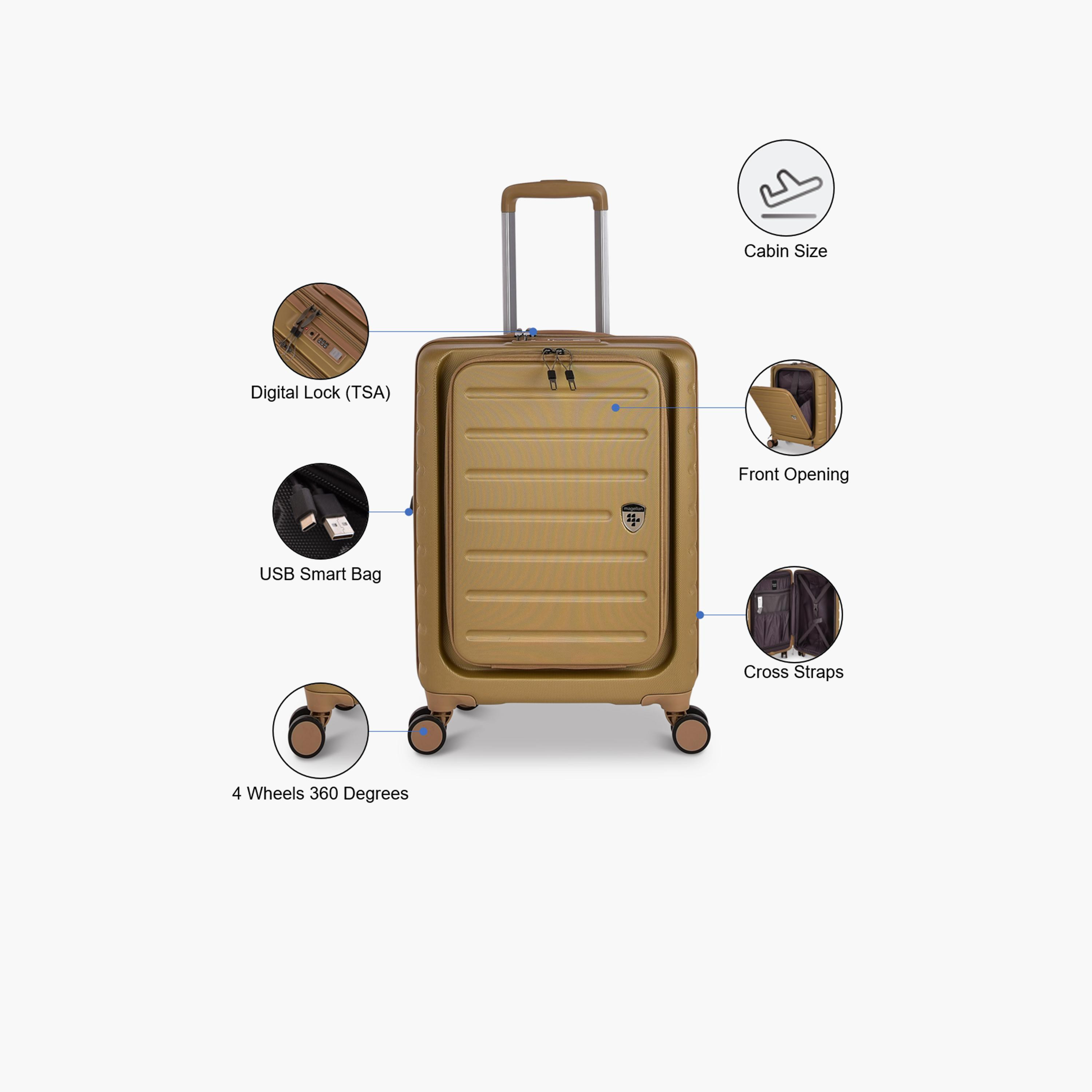 Magellan 50 CM Cabin ABS Hardcase Four-Wheeler Spinner Trolley Bag with TSA Lock | CTH0043S-20-travel-luggagesandbags-luggage-image-3