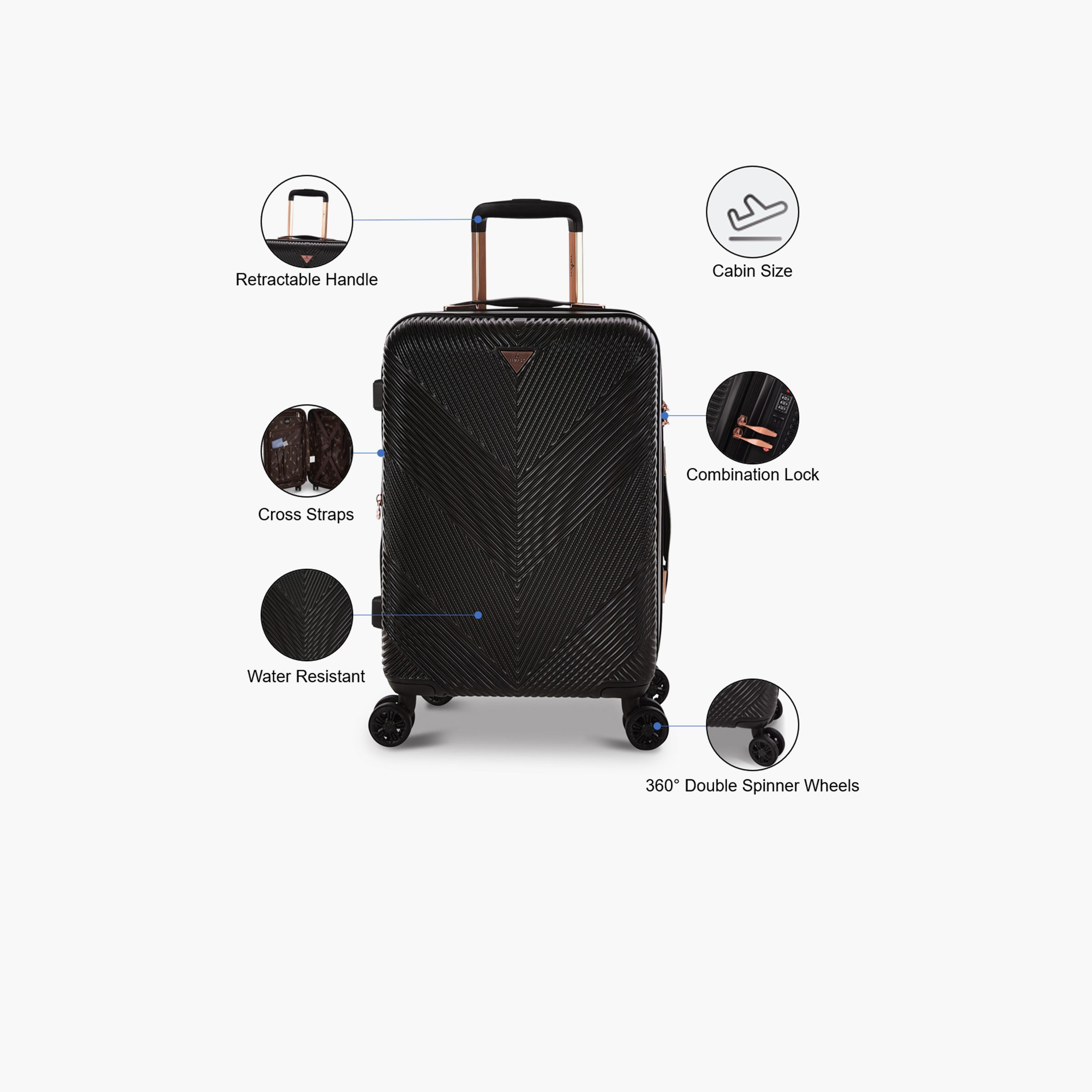 Track 55 CM Cabin ABS Hardcase Four-Wheeler Spinner Trolley Bag with TSA Lock | HK304-20 -travel-luggagesandbags-luggage-image-4
