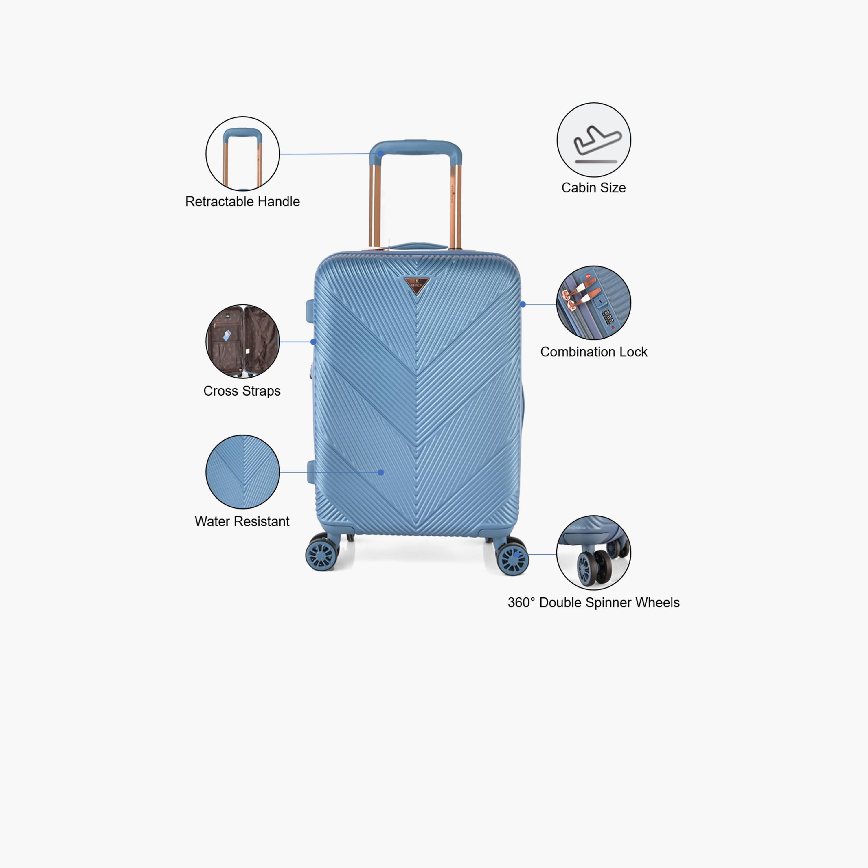 Track 55 CM Cabin ABS Hardcase Four-Wheeler Spinner Trolley Bag with TSA Lock | HK304-20 -travel-luggagesandbags-luggage-image-23
