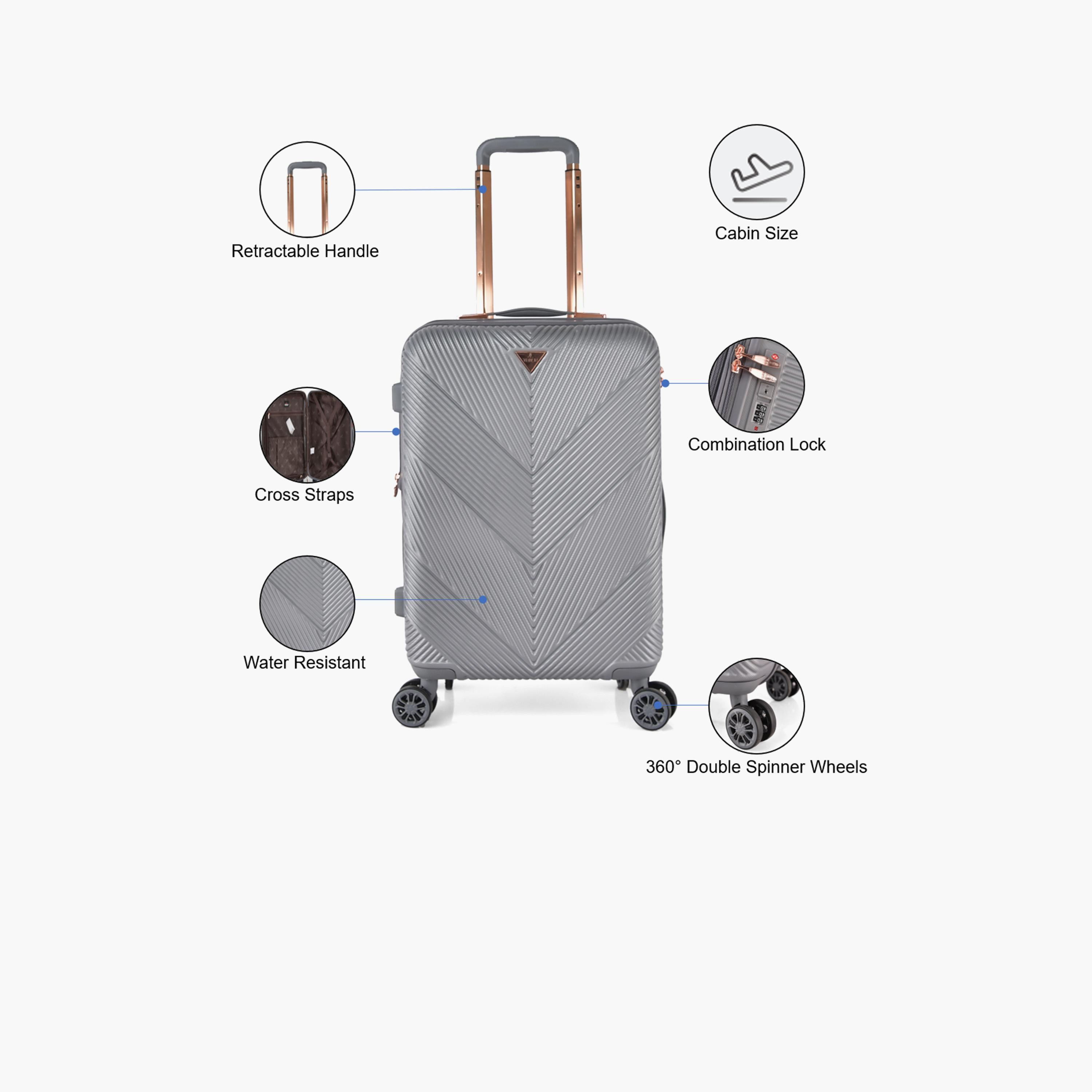 Track 55 CM Cabin ABS Hardcase Four-Wheeler Spinner Trolley Bag with TSA Lock | HK304-20 -travel-luggagesandbags-luggage-image-13