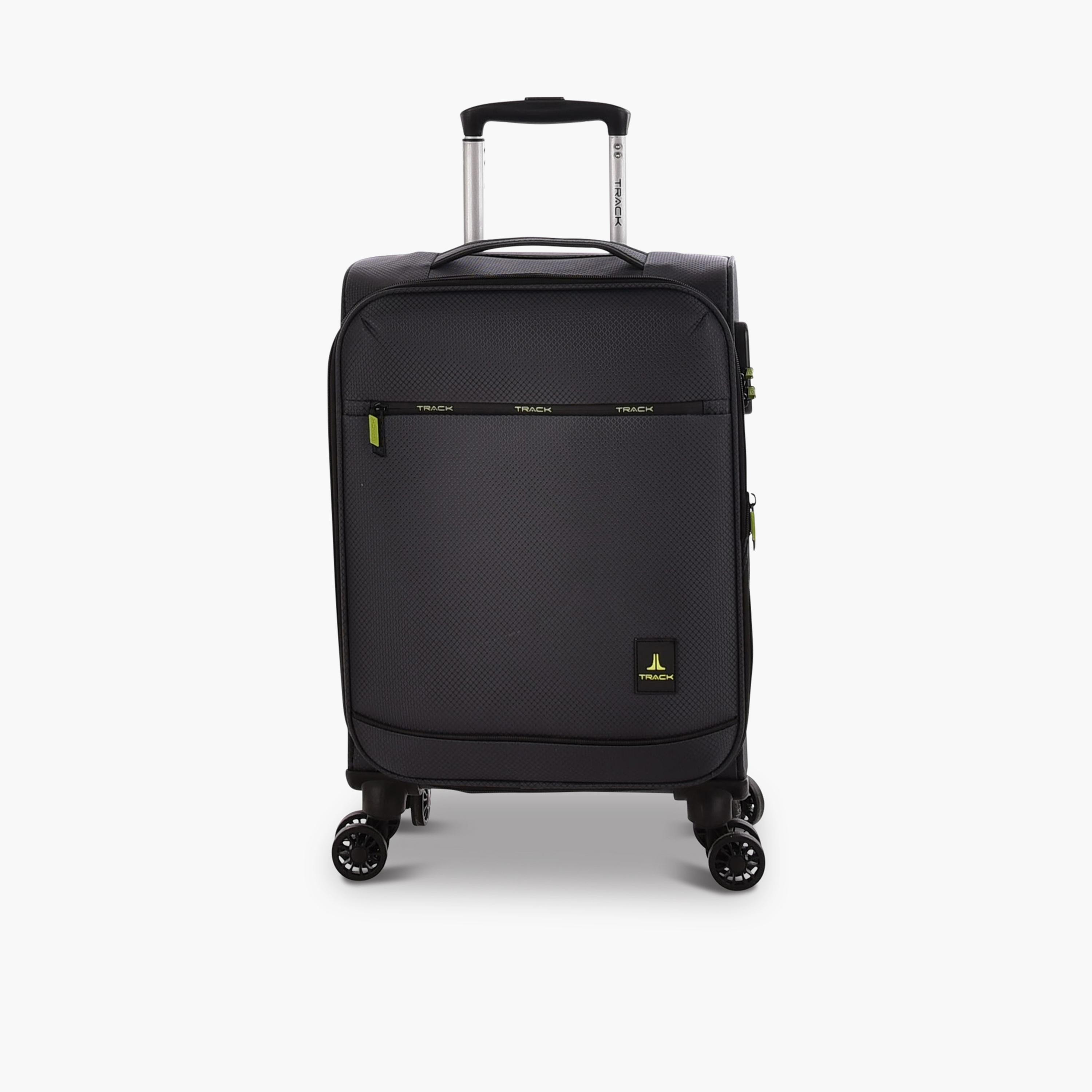 Track 55 CM Cabin Textile Softcase Four-Wheeler Spinner Trolley Bag with Combination Lock | LG001-20 -travel-luggagesandbags-luggage-image-11