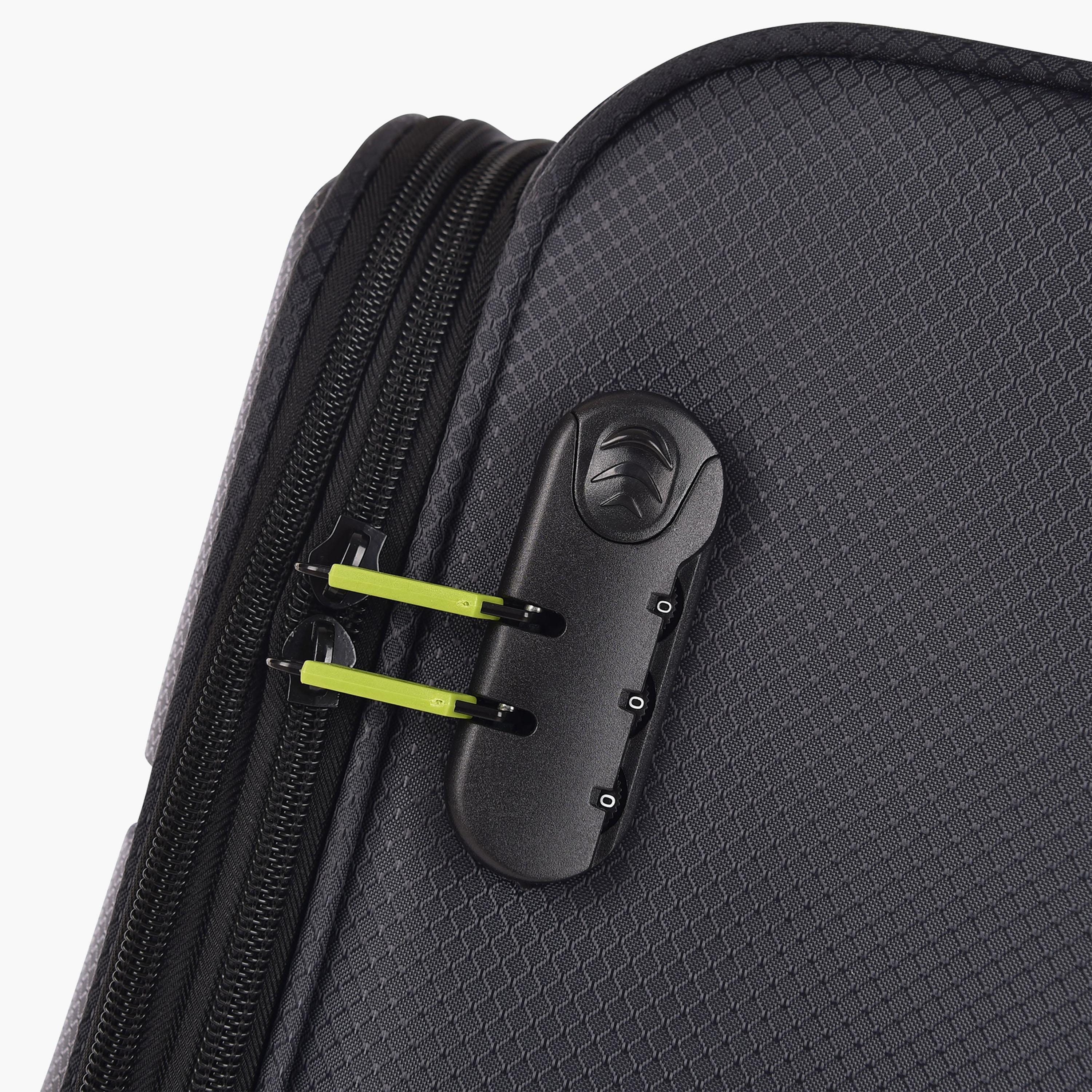 Track 55 CM Cabin Textile Softcase Four-Wheeler Spinner Trolley Bag with Combination Lock | LG001-20 -travel-luggagesandbags-luggage-image-20