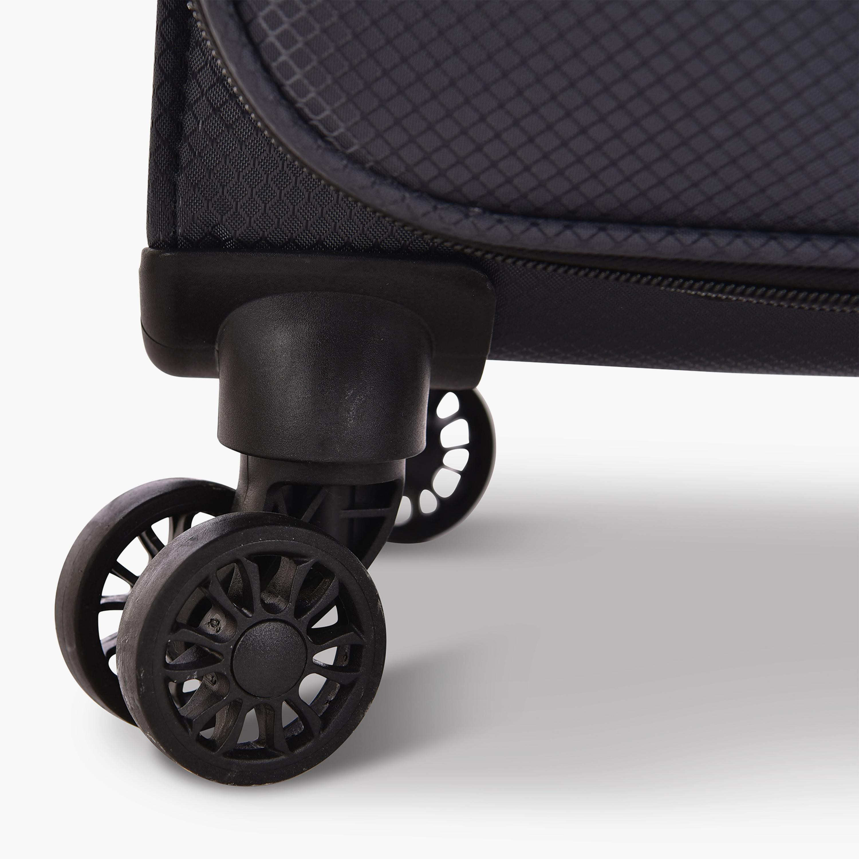Track 55 CM Cabin Textile Softcase Four-Wheeler Spinner Trolley Bag with Combination Lock | LG001-20 -travel-luggagesandbags-luggage-image-2