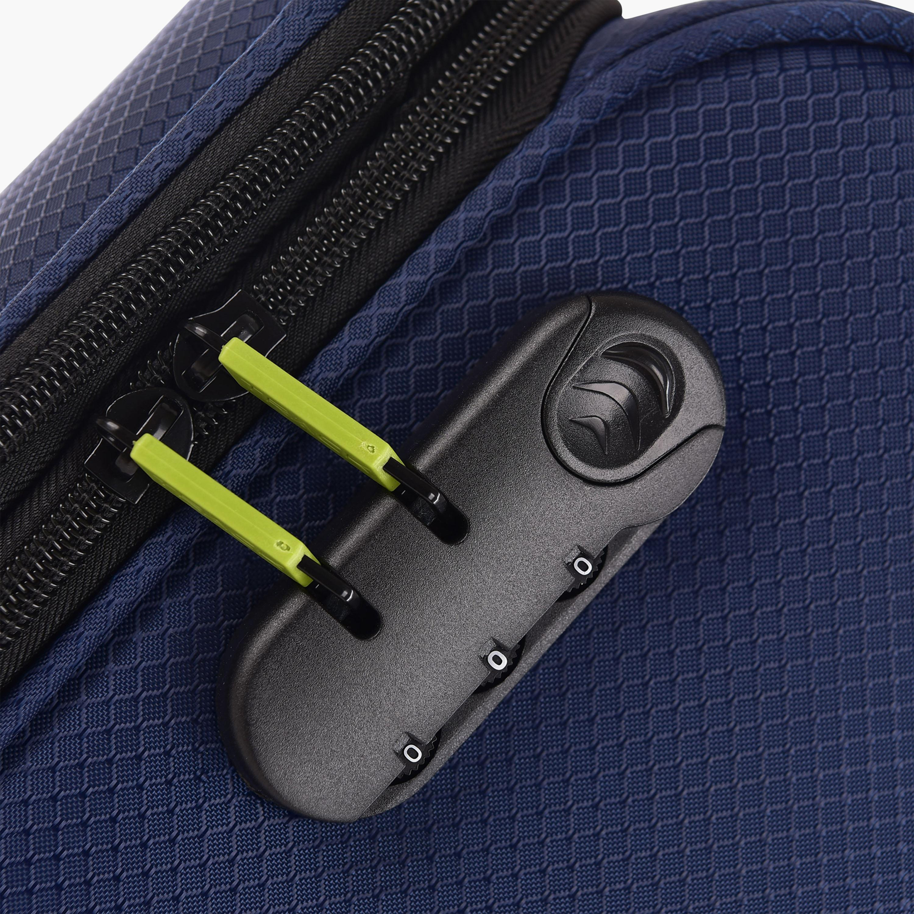 Track 55 CM Cabin Textile Softcase Four-Wheeler Spinner Trolley Bag with Combination Lock | LG001-20 -travel-luggagesandbags-luggage-image-22