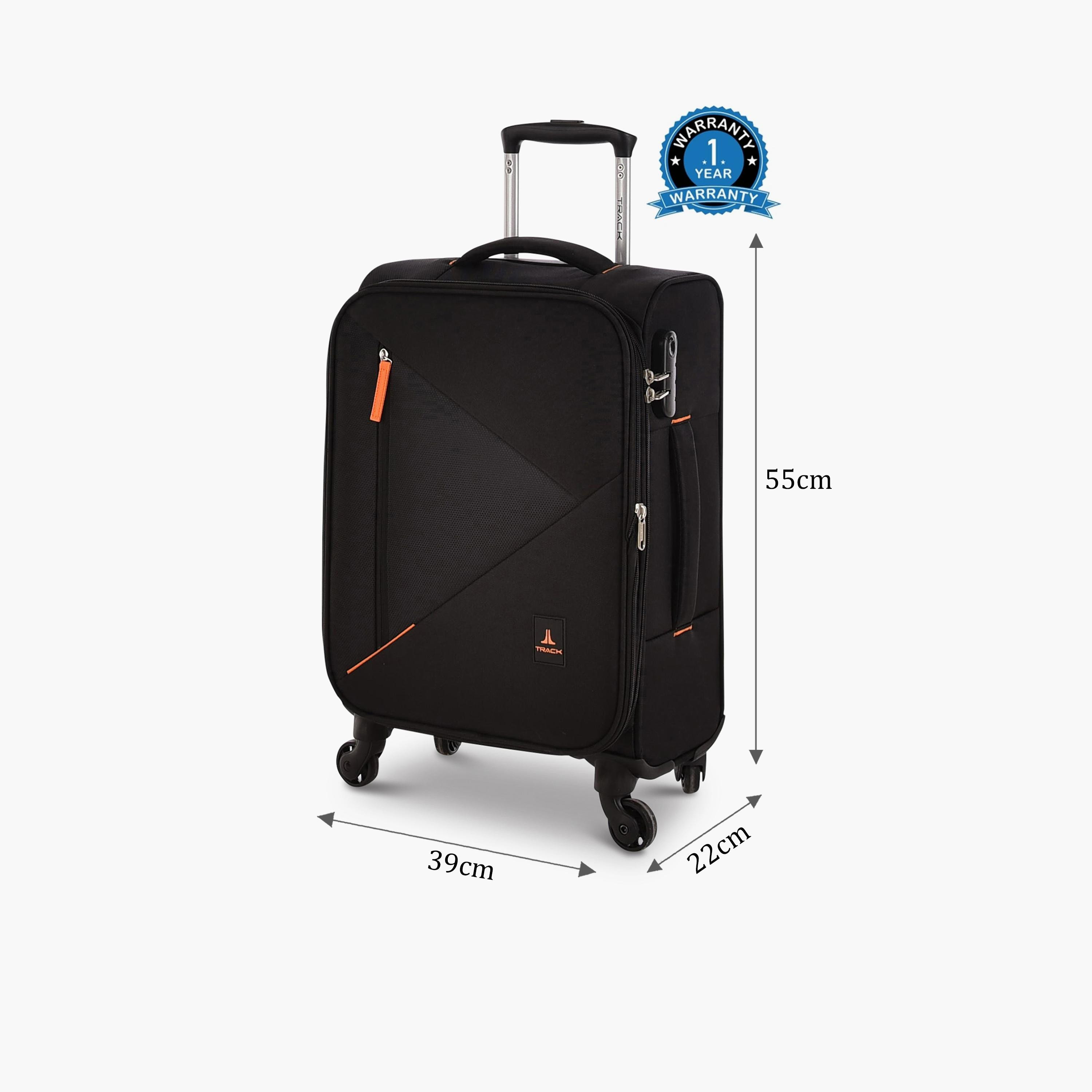 تراك- شنطة 55 سم حجم مناسب للمقصورة بأربع عجلات مع قفل مركب | LG003-20-travel-luggagesandbags-luggage-image-3