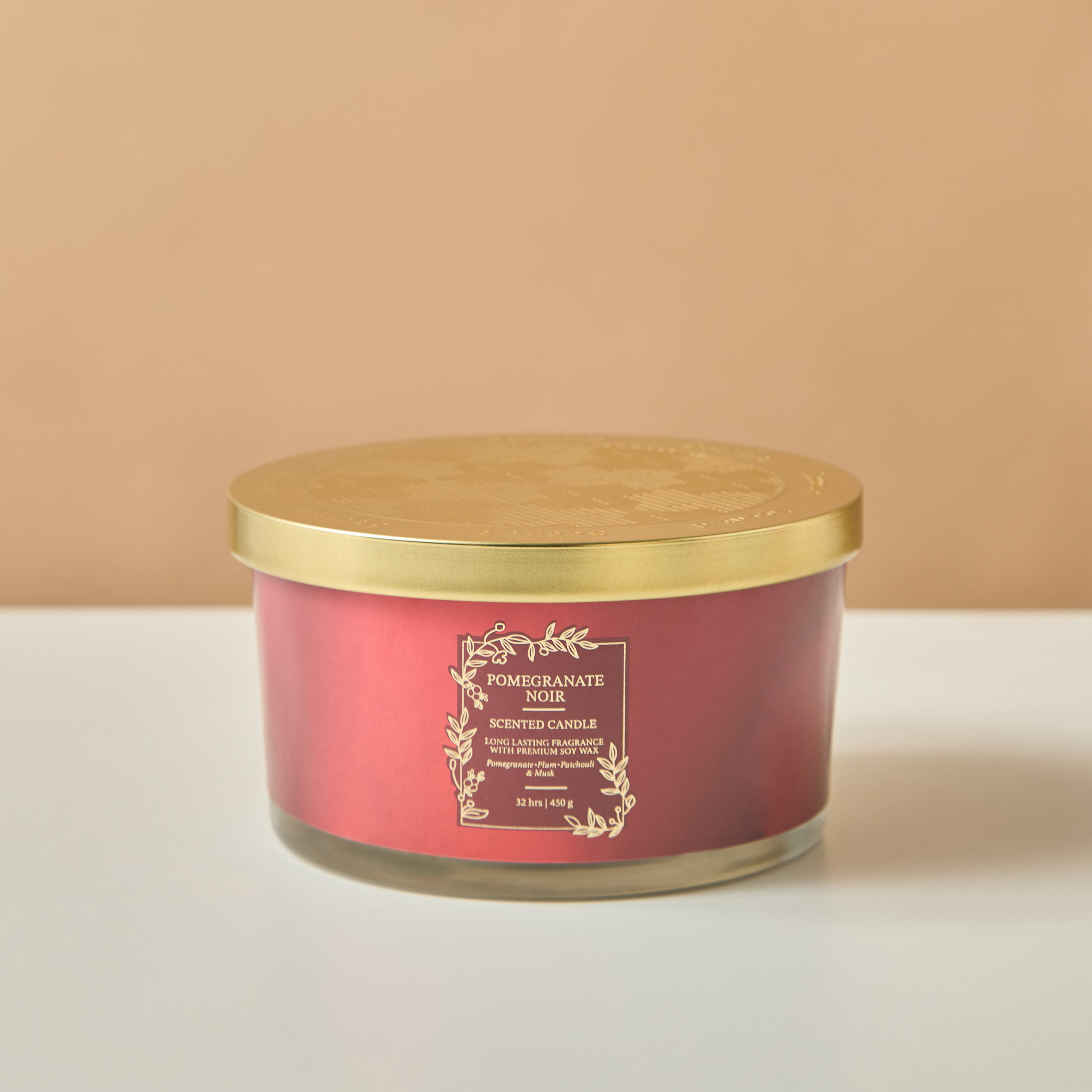 Scent.d Pomegranate Noir Scented 3-Wick Jar Candle - 450 gms-PROMO_LS_BUY2FOR7_9_OMN_030726-image-2