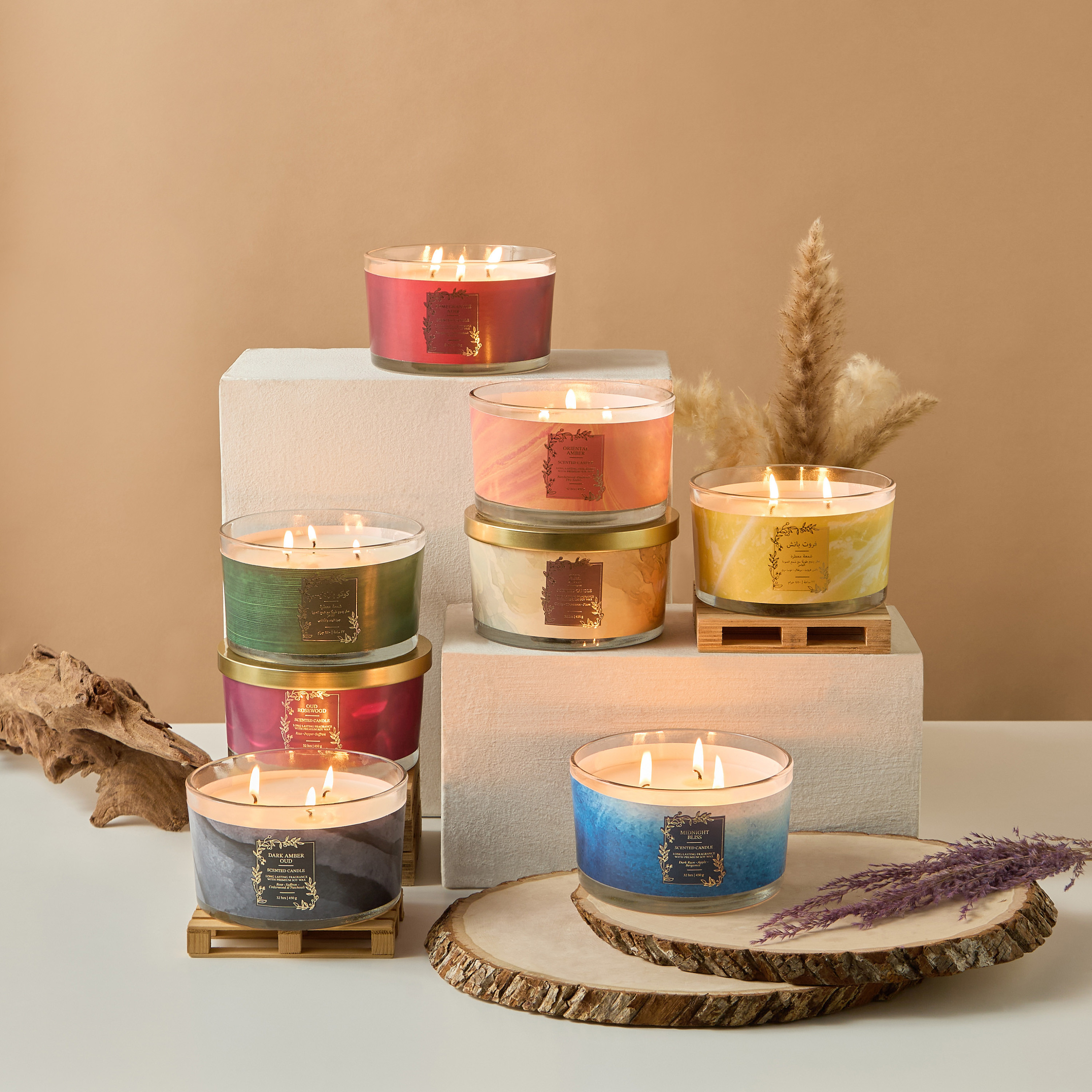 Scent.d Pomegranate Noir Scented 3-Wick Jar Candle - 450 gms-PROMO_LS_BUY2FOR7_9_OMN_030726-image-4