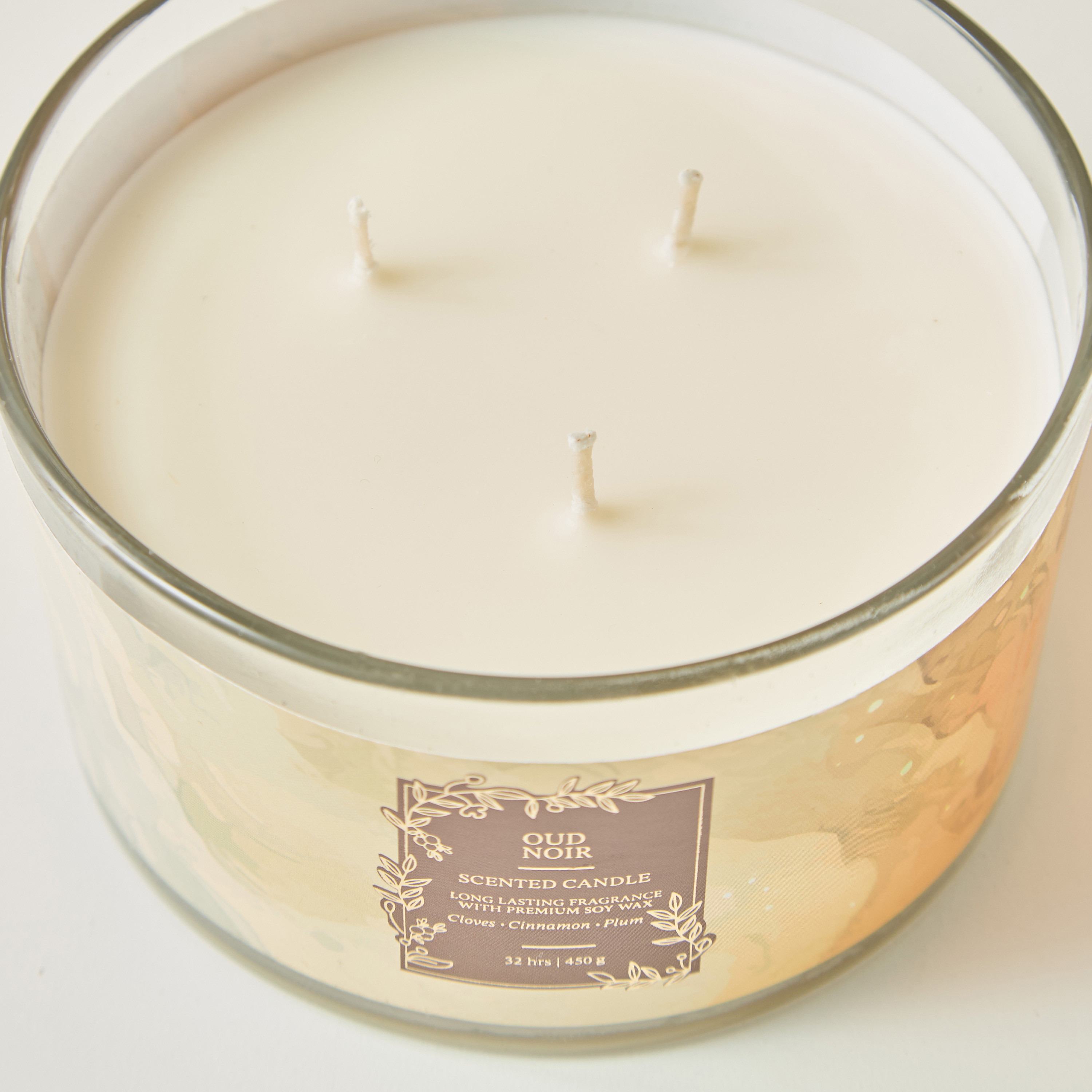 Scent.d Pomegranate Noir Scented 3-Wick Jar Candle - 450 gms-household-homefragrance-candles-image-3