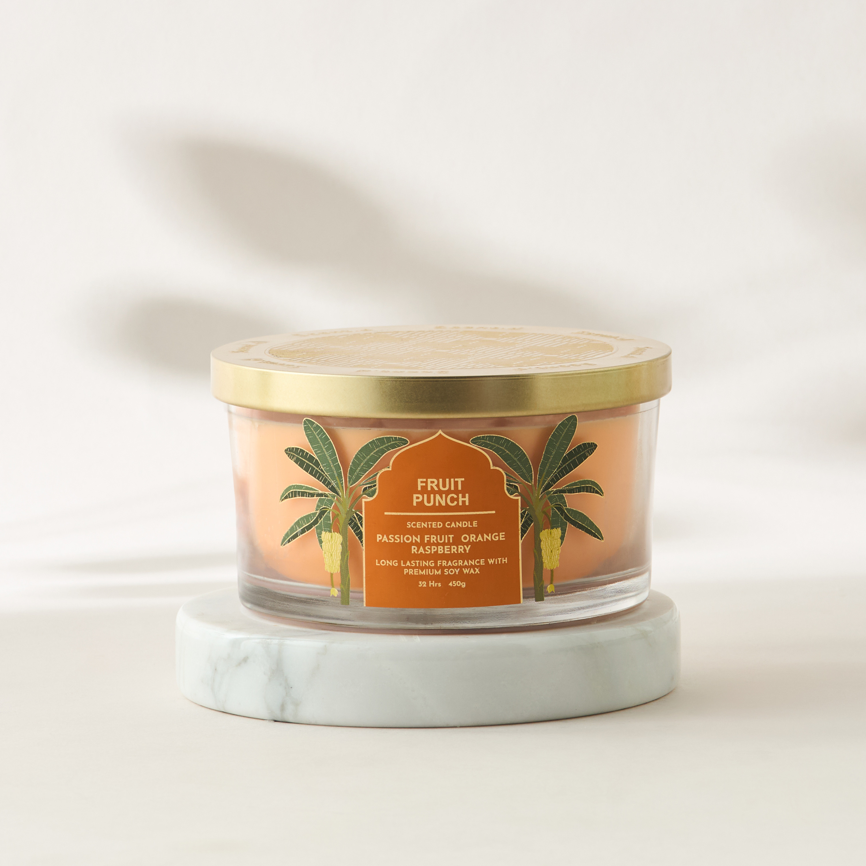 Scent.d Pomegranate Noir Scented 3-Wick Jar Candle - 450 gms-household-homefragrance-candles-image-2