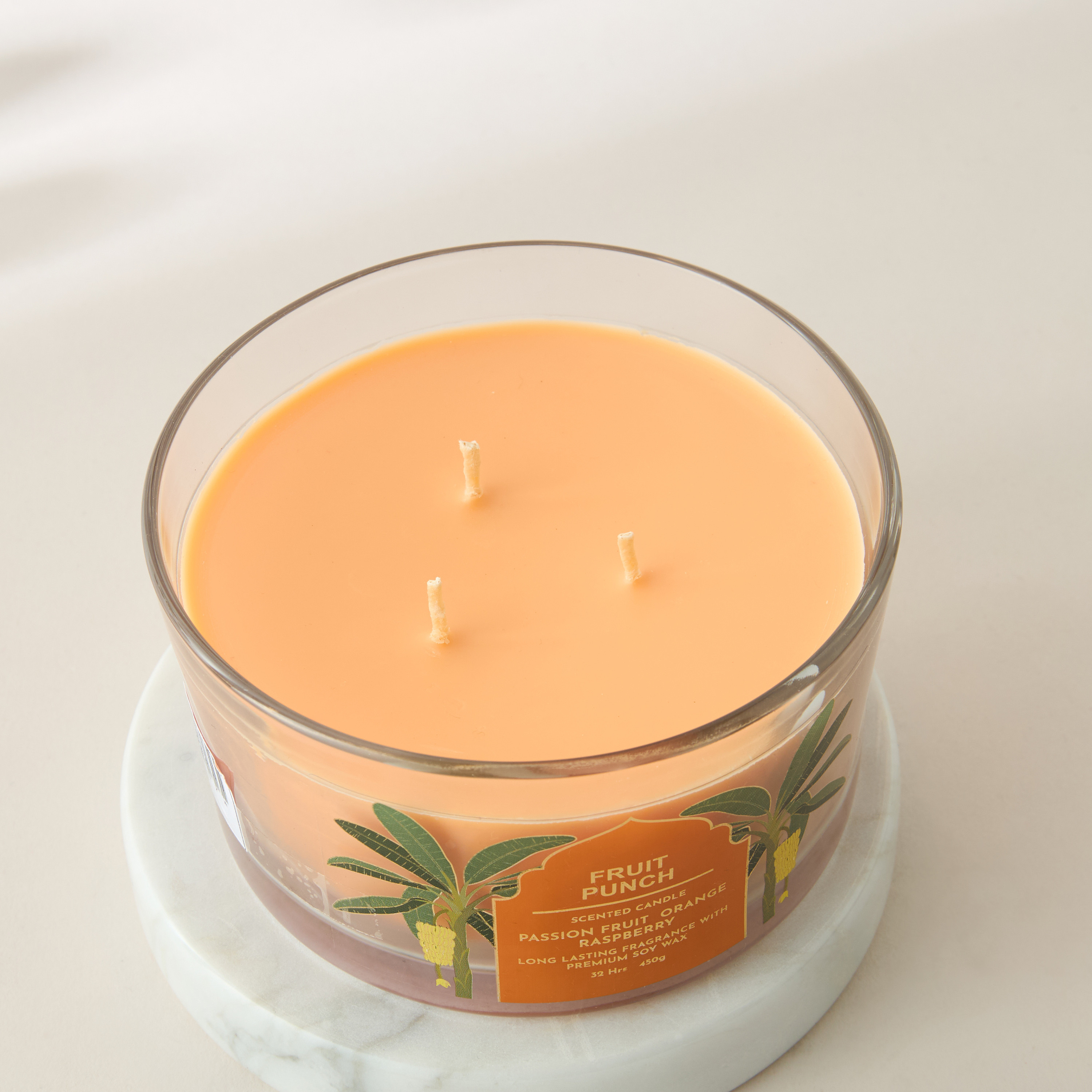Scent.d Pomegranate Noir Scented 3-Wick Jar Candle - 450 gms-household-homefragrance-candles-image-3