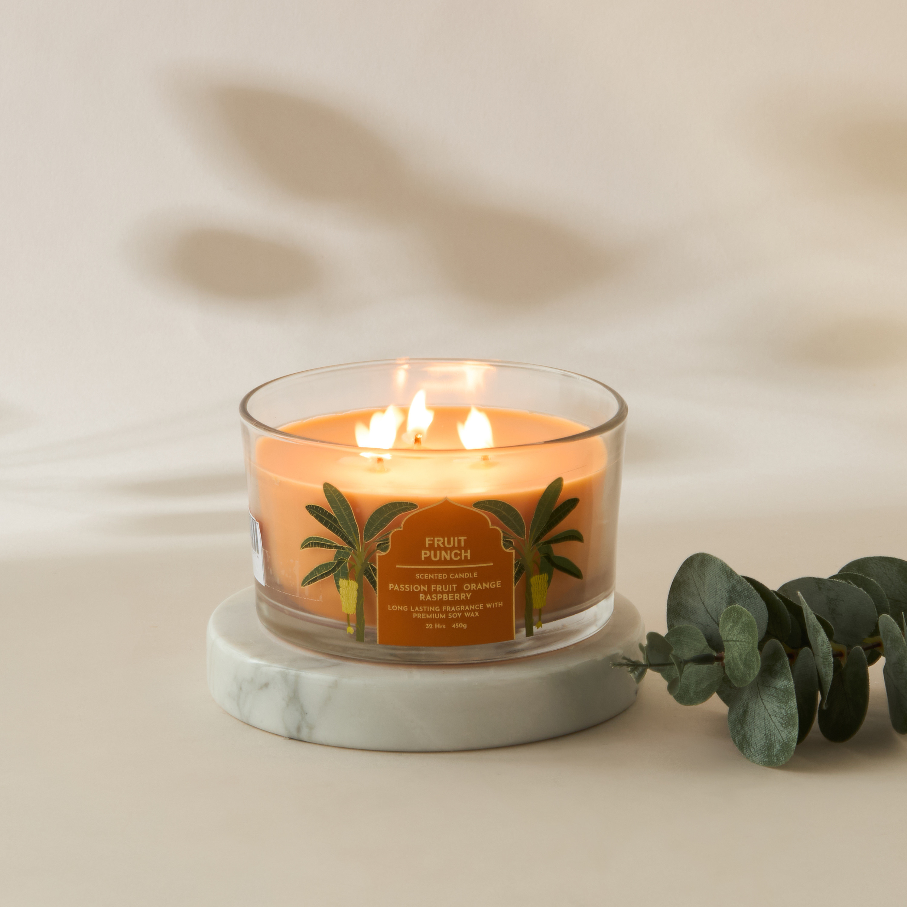 Scent.d Pomegranate Noir Scented 3-Wick Jar Candle - 450 gms-household-homefragrance-candles-image-4